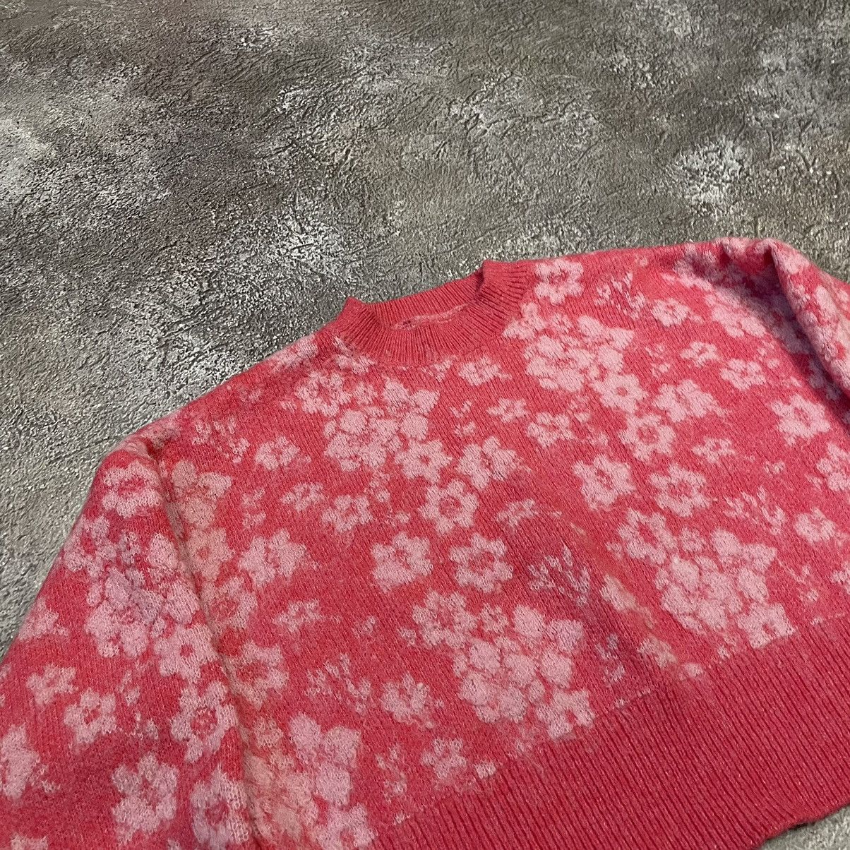 Vintage Vintage 90s Y2K Floral Crop Sweater Knit Grunge Worn In M Size US M / EU 48-50 / 2 - 4 Thumbnail