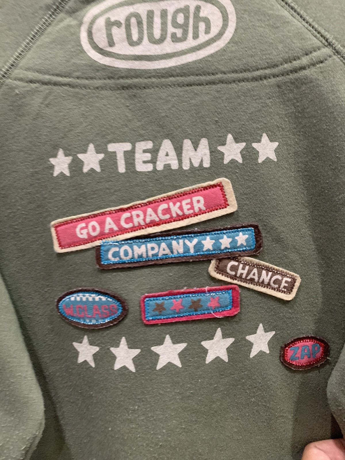 Japanese Brand × Vintage ROUGH Sweatshirt Size M (free) Fit S Size US S / EU 44-46 / 1 - 8 Thumbnail