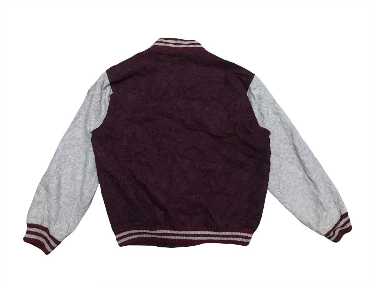 Vintage Vintage 80s Varsity plain wool jacket Size US M / EU 48-50 / 2 - 3 Thumbnail