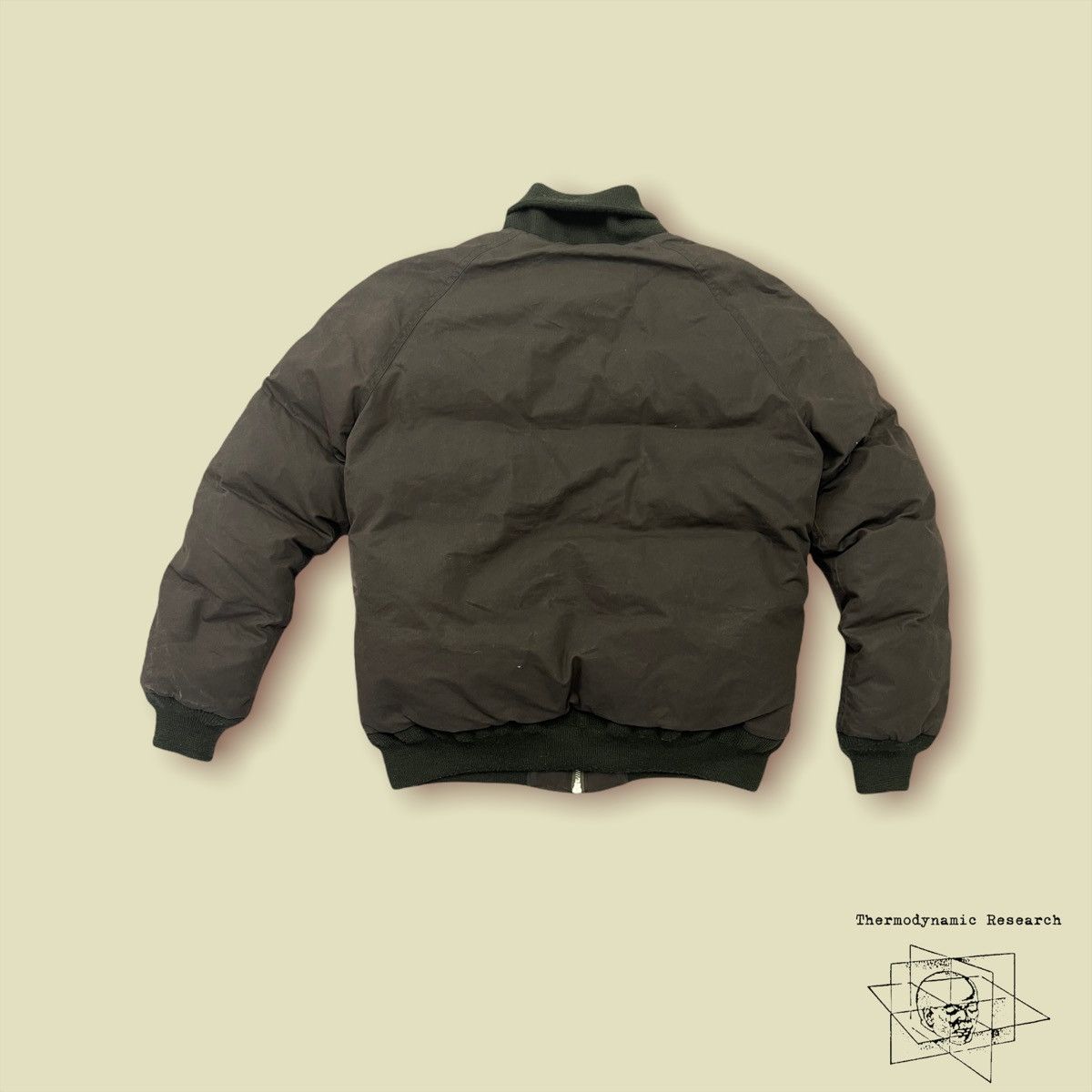 South2 West8 South2West8 Green Waxed Cotton Down Bomber- 2010s Size US M / EU 48-50 / 2 - 2 Thumbnail