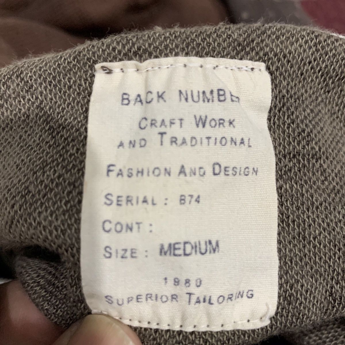 Japanese Brand × Vintage BACK NUMBER Hoodie Size M Size US M / EU 48-50 / 2 - 7 Thumbnail