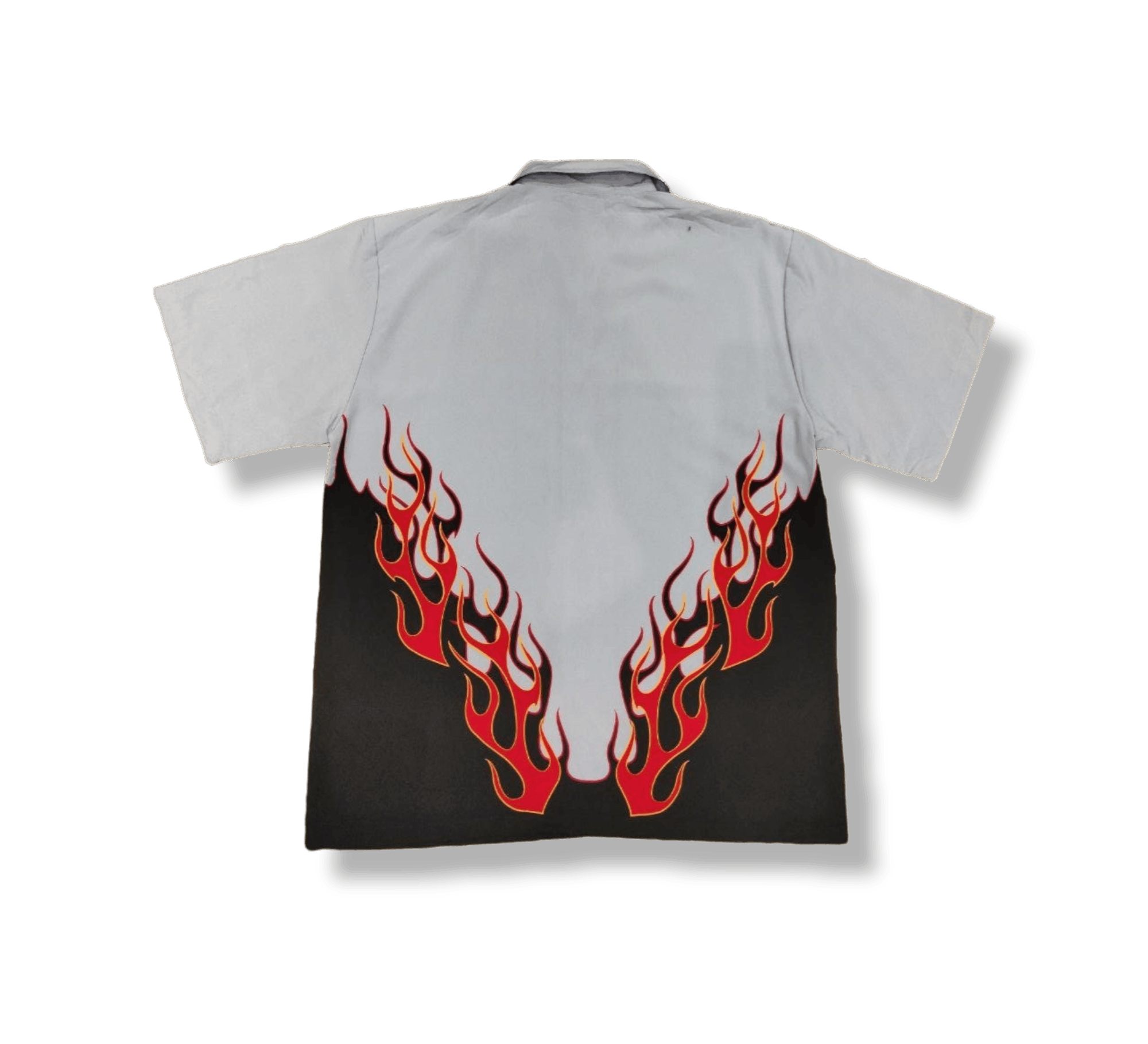 Vintage Vintage StreetCulture Flame Polyester Shirt Size US XL / EU 56 / 4 - 2 Thumbnail