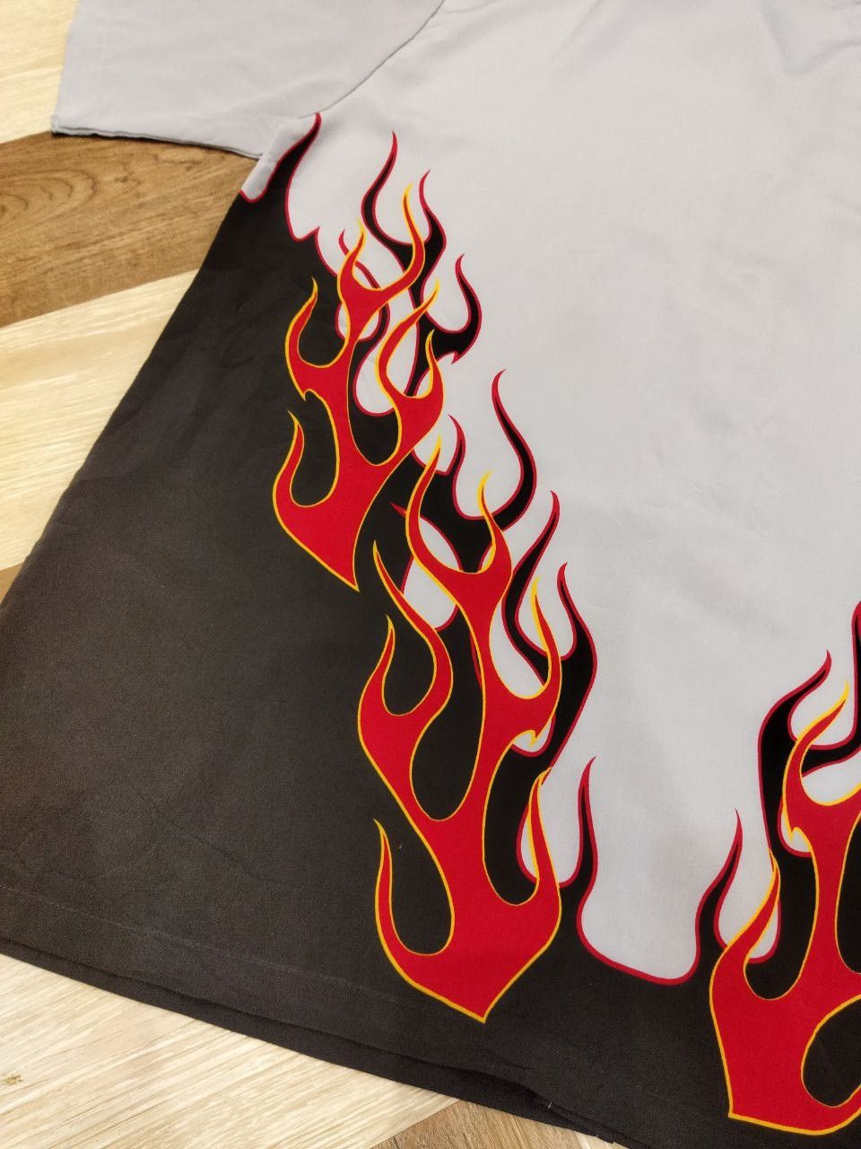 Vintage Vintage StreetCulture Flame Polyester Shirt Size US XL / EU 56 / 4 - 7 Thumbnail