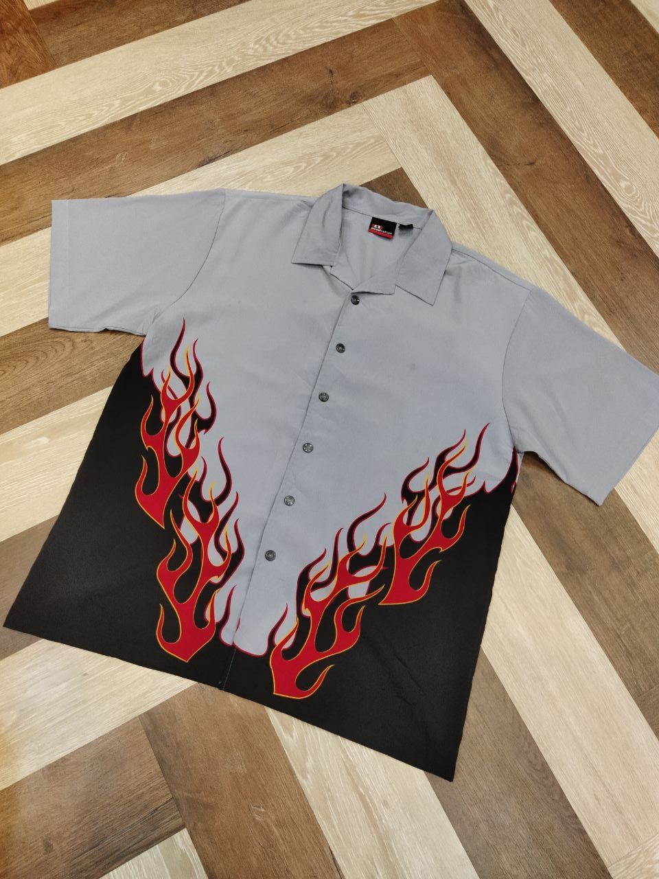 Vintage Vintage StreetCulture Flame Polyester Shirt Size US XL / EU 56 / 4 - 3 Thumbnail
