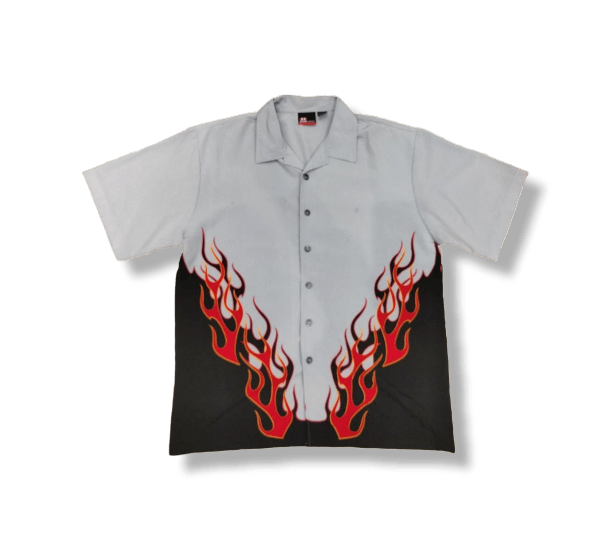 Vintage Vintage StreetCulture Flame Polyester Shirt Size US XL / EU 56 / 4 - 1 Thumbnail
