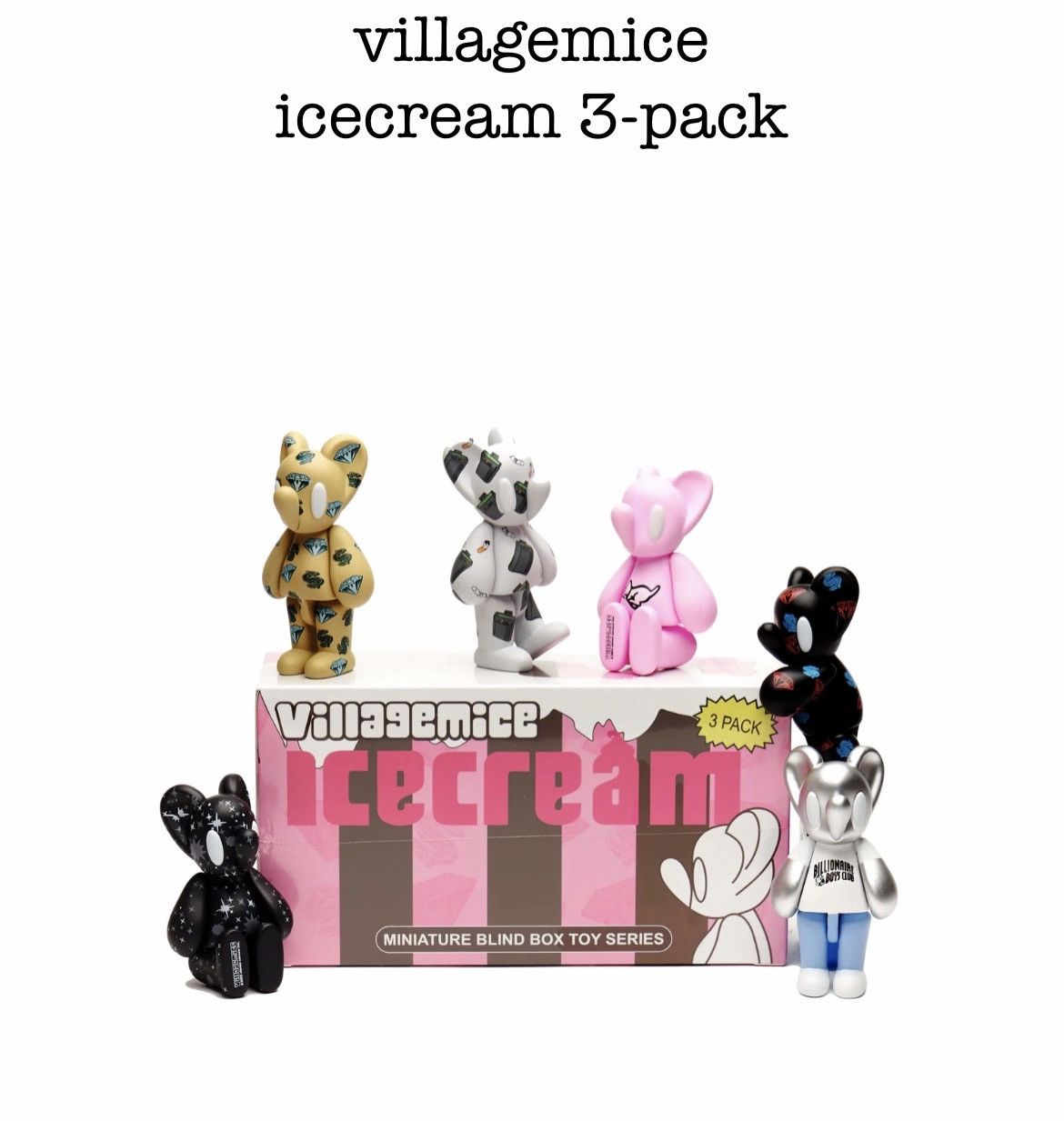 Billionaire Boys Club villagemice icecream 3-pack | Grailed