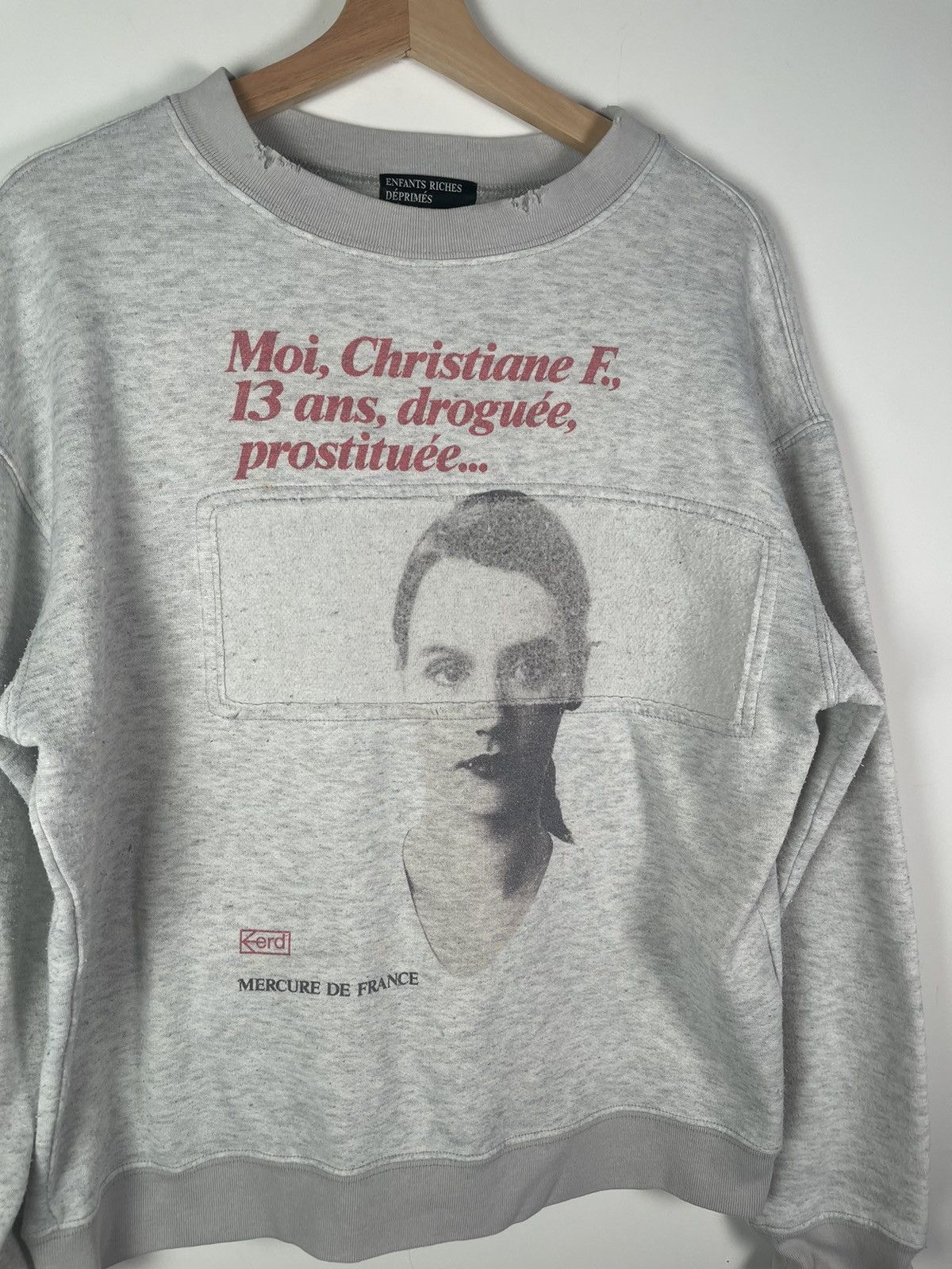 Enfants Riches Deprimes 🚭OG GRAIL🚭Fall/Winter 2018 Christiane F. Crewneck ERD Medium Size US M / EU 48-50 / 2 - 4 Thumbnail