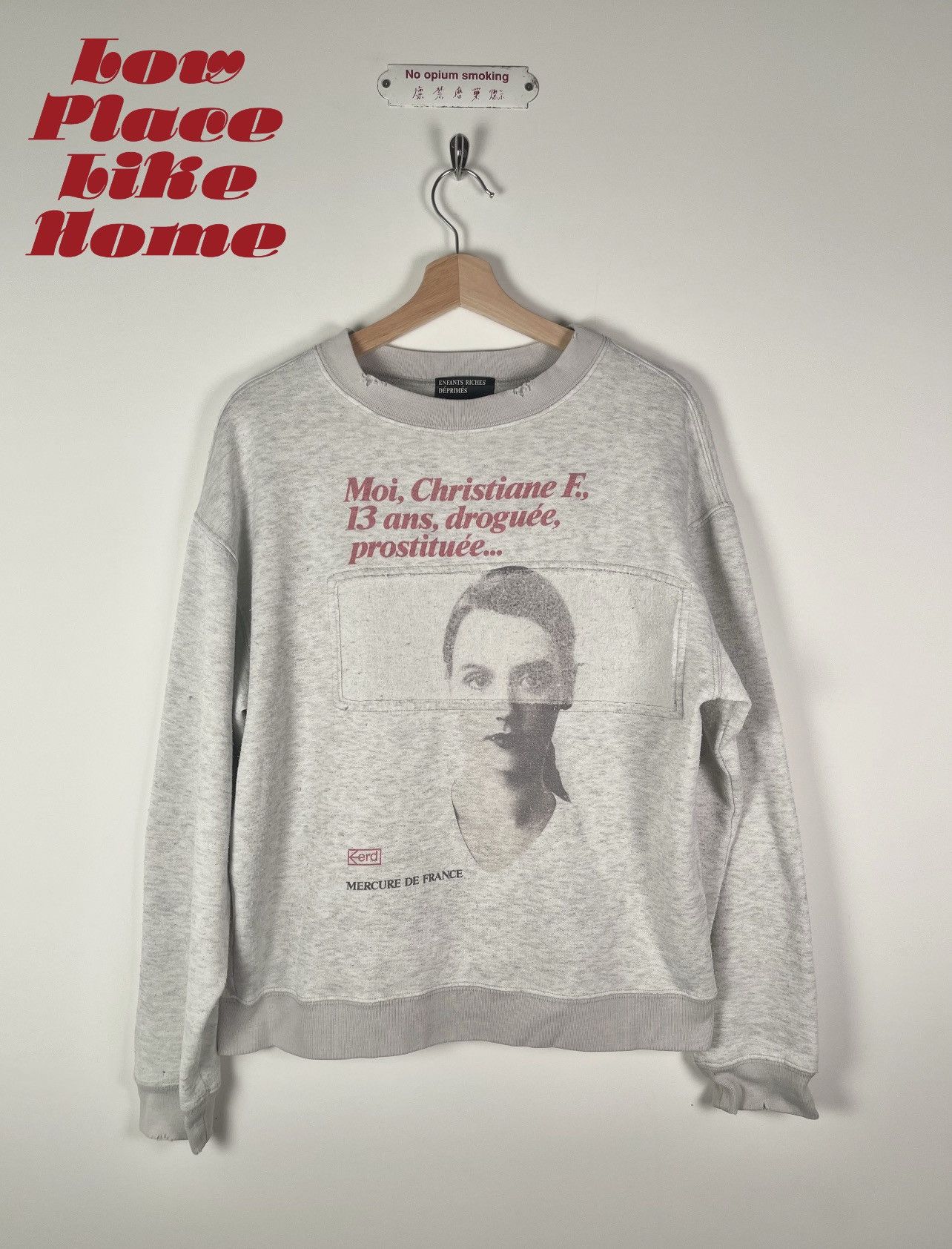 Enfants Riches Deprimes 🚭OG GRAIL🚭Fall/Winter 2018 Christiane F. Crewneck ERD Medium Size US M / EU 48-50 / 2 - 1 Thumbnail