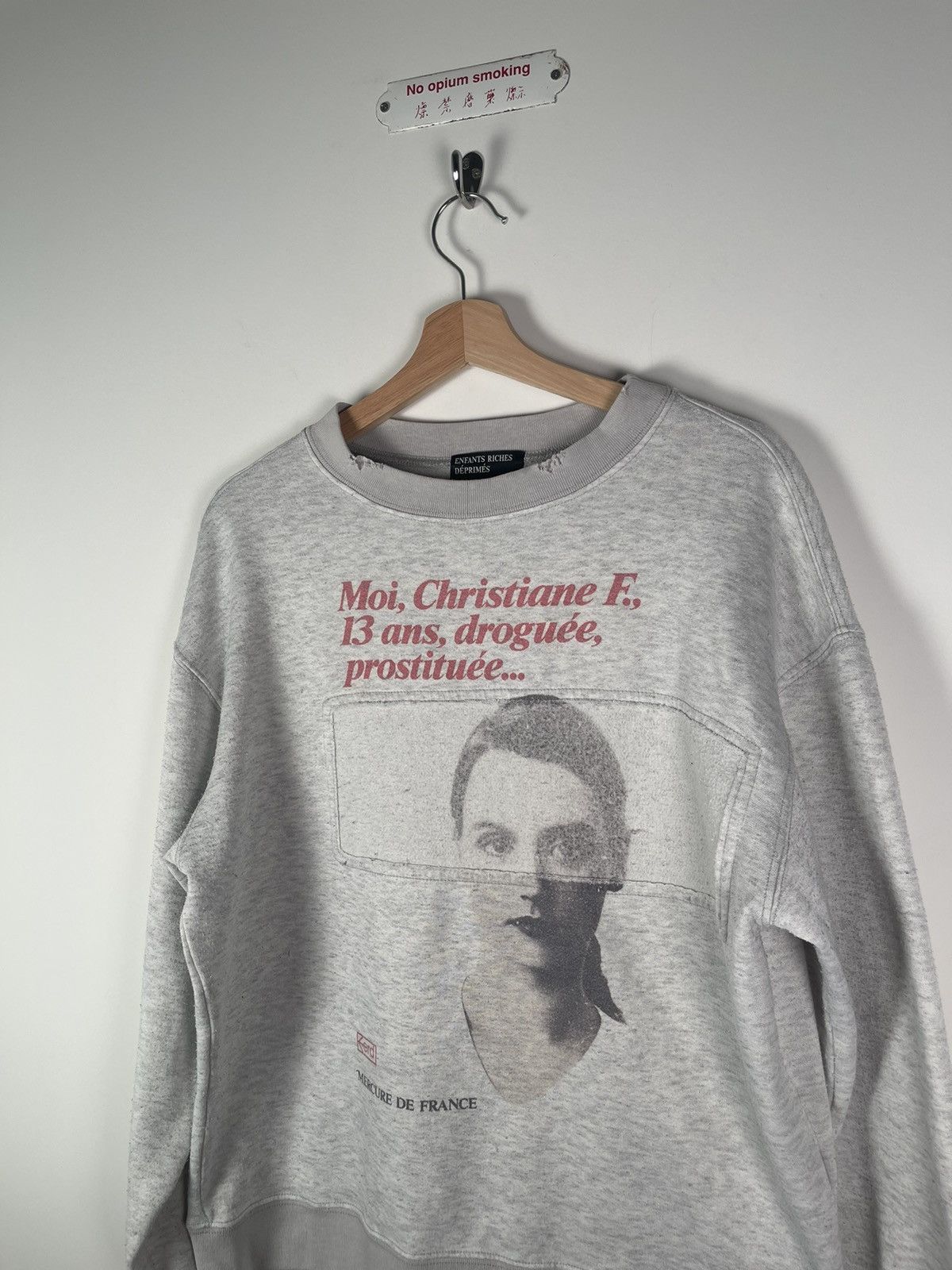 Enfants Riches Deprimes 🚭OG GRAIL🚭Fall/Winter 2018 Christiane F. Crewneck ERD Medium Size US M / EU 48-50 / 2 - 3 Thumbnail