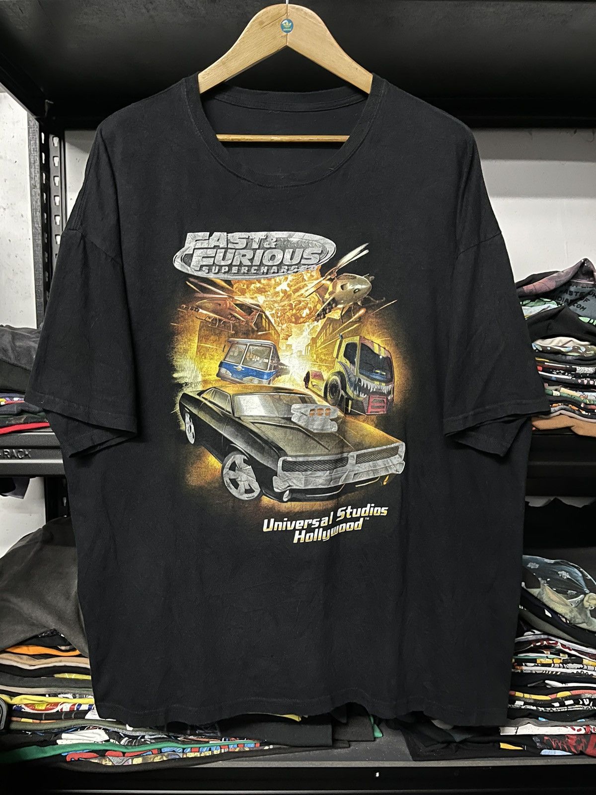 Vintage Fast & Furious Supercharged Universal Studio Movie Tee Size US XXL / EU 58 / 5 - 1 Thumbnail