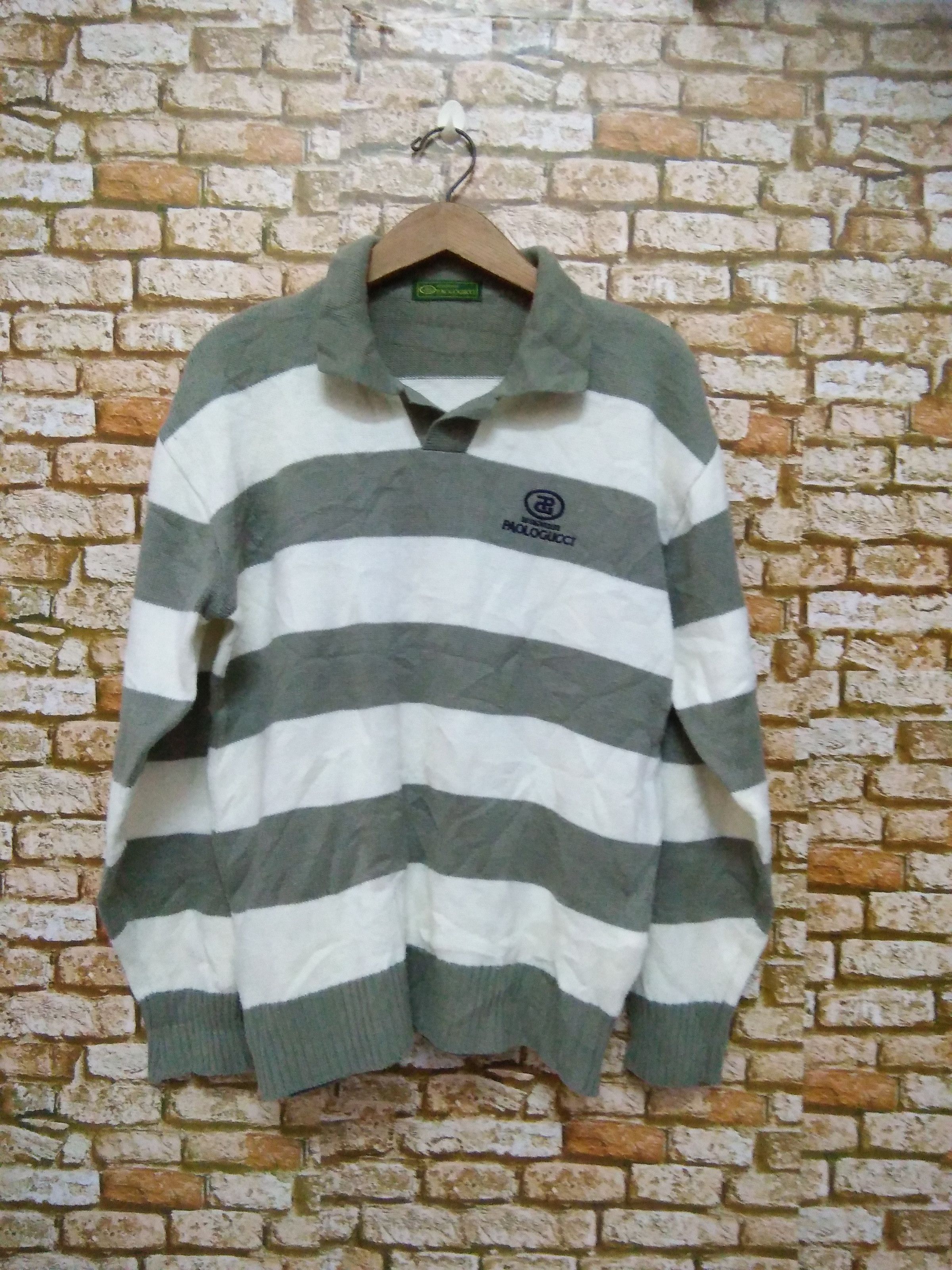 Paolo Gucci PAOLO GUCCI polo sweater (A43) Size US M / EU 48-50 / 2 - 1 Thumbnail