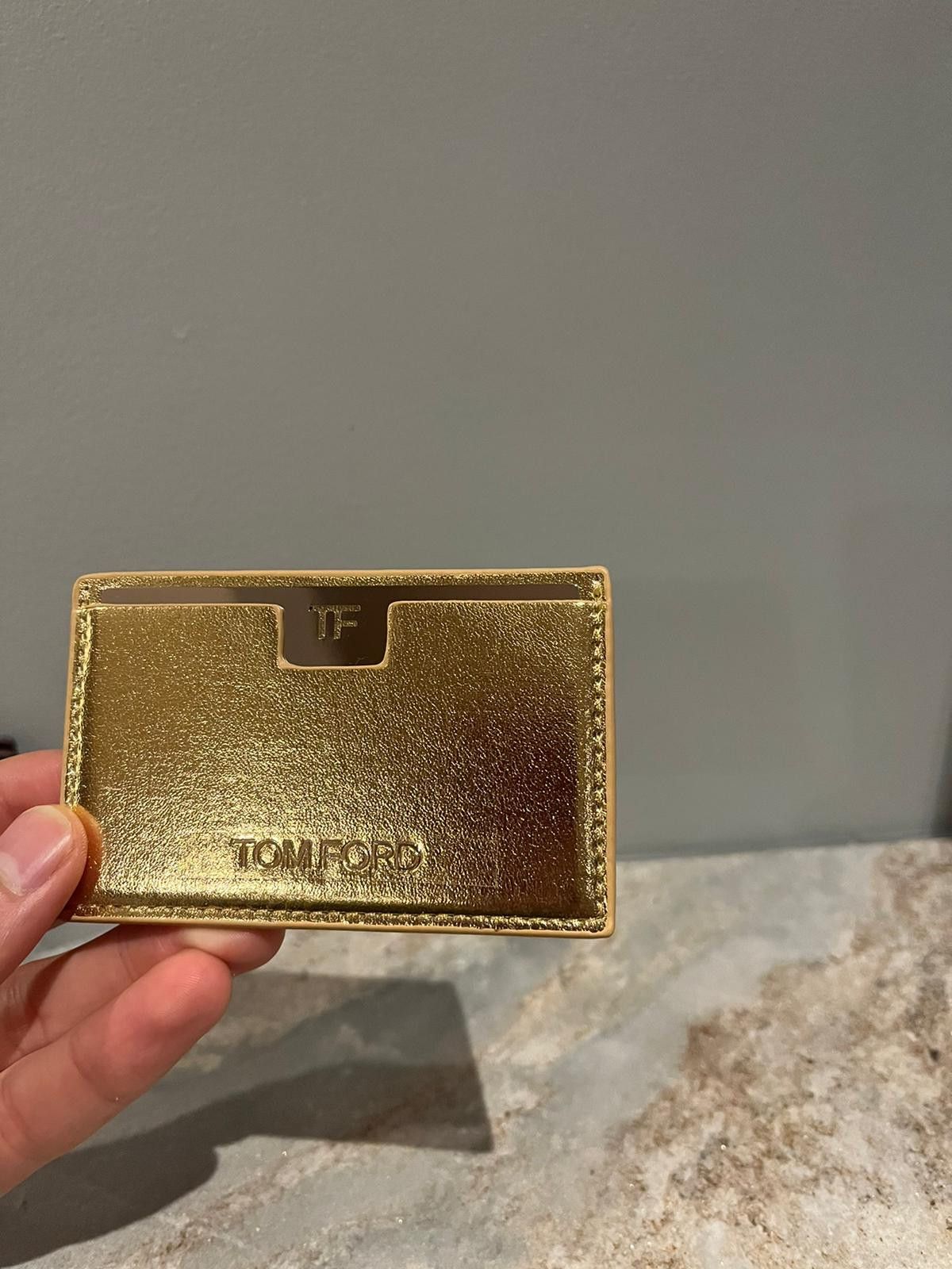 Tom Ford Card Holder Wallet in Gold Size ONE SIZE - 12 Thumbnail