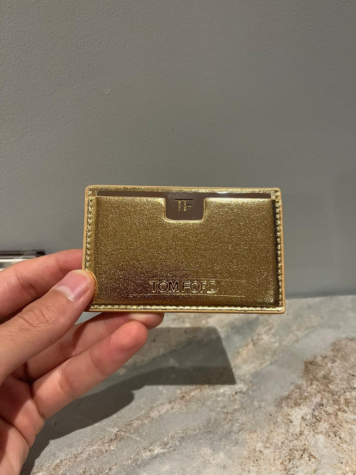 Tom Ford Card Holder Wallet in Gold Size ONE SIZE - 7 Thumbnail