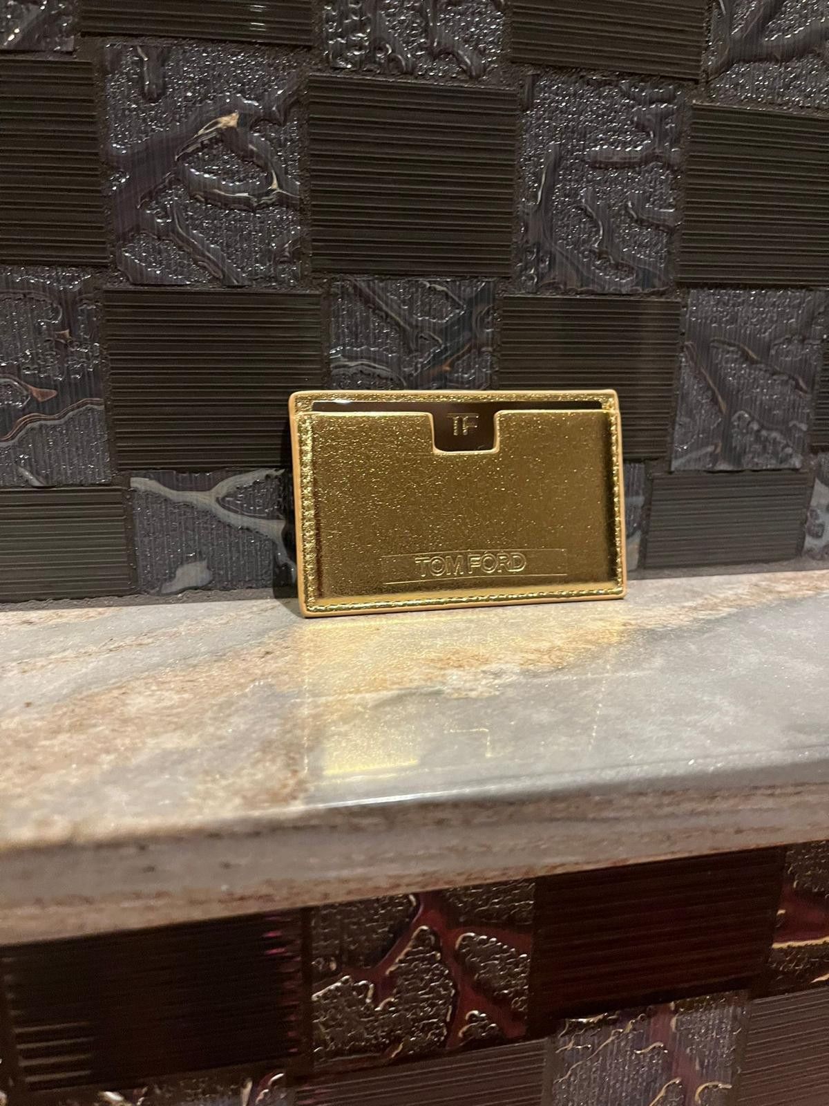 Tom Ford Card Holder Wallet in Gold Size ONE SIZE - 1 Thumbnail