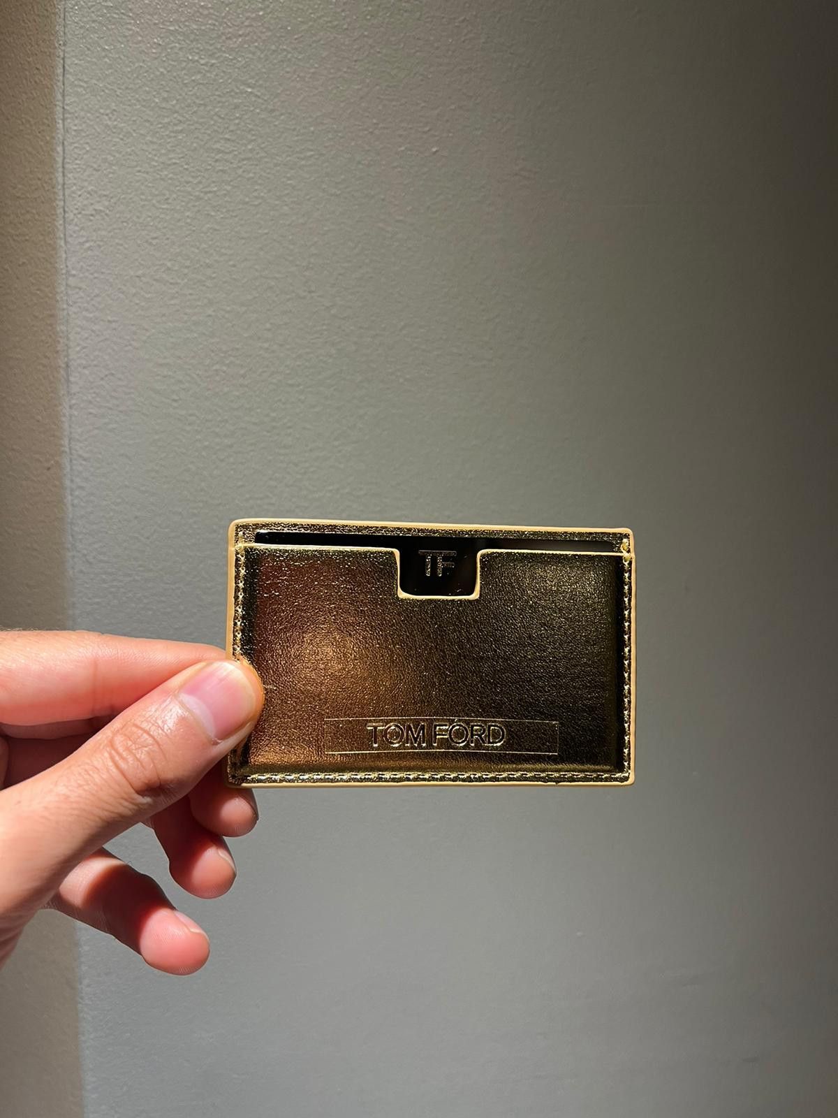 Tom Ford Card Holder Wallet in Gold Size ONE SIZE - 8 Thumbnail