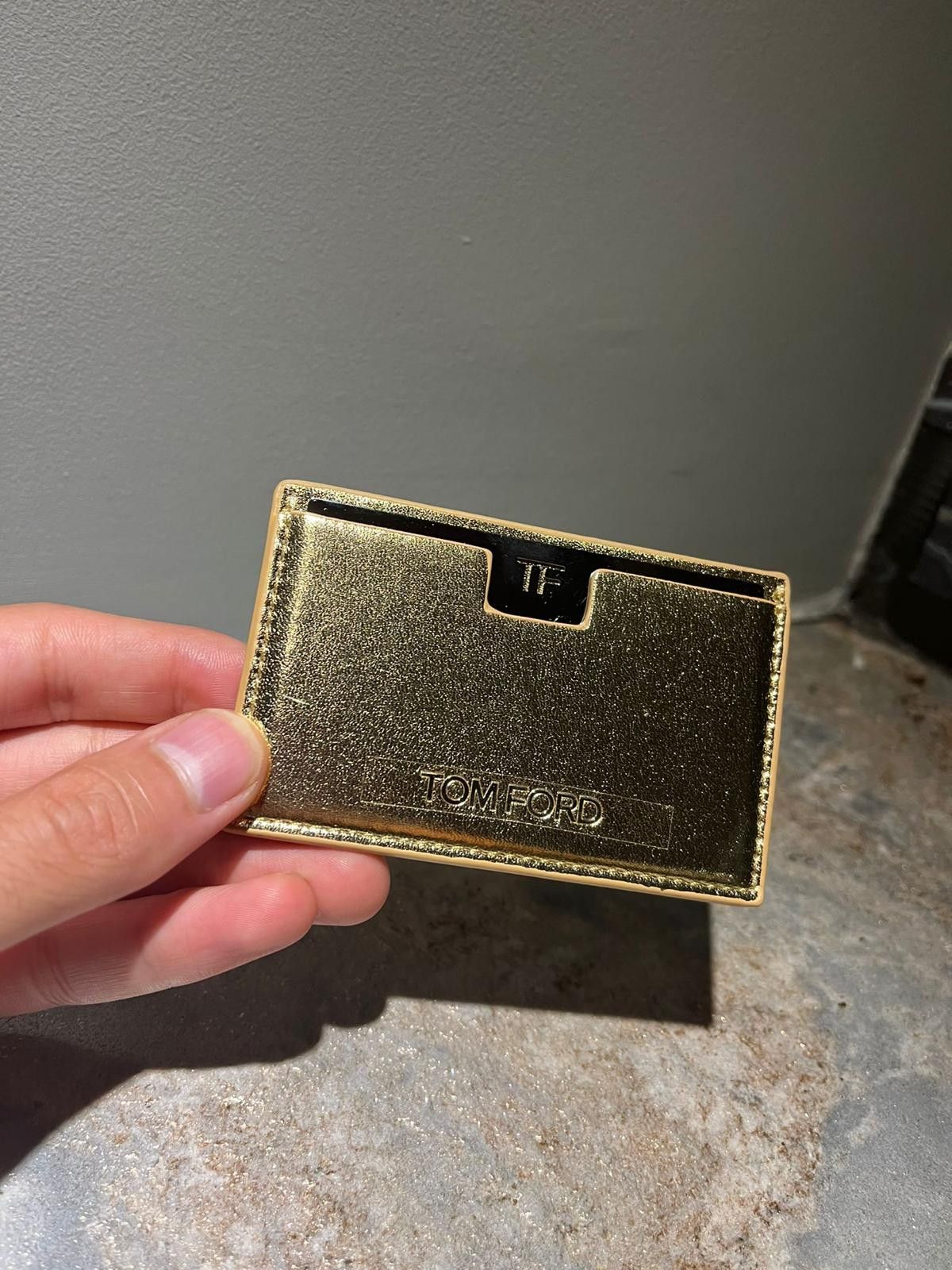 Tom Ford Card Holder Wallet in Gold Size ONE SIZE - 3 Thumbnail