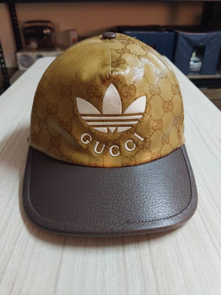 Adidas x Gucci Baseball Hat Unisex size Small 57mm Original Packaging 100%  Auth