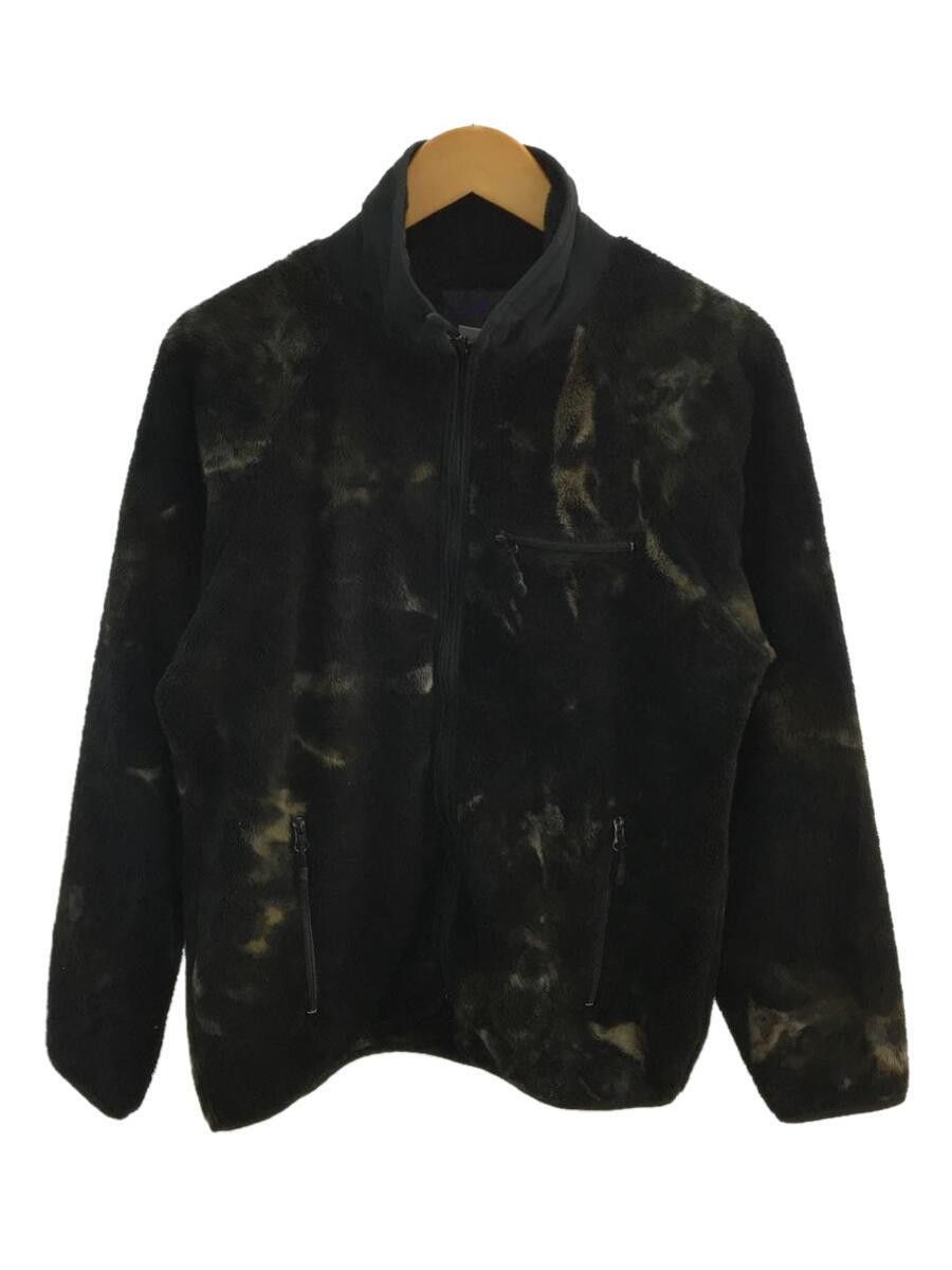 image of Needles Tie Dye Fleece Zip Jacket in Black, Men's (Size Medium)