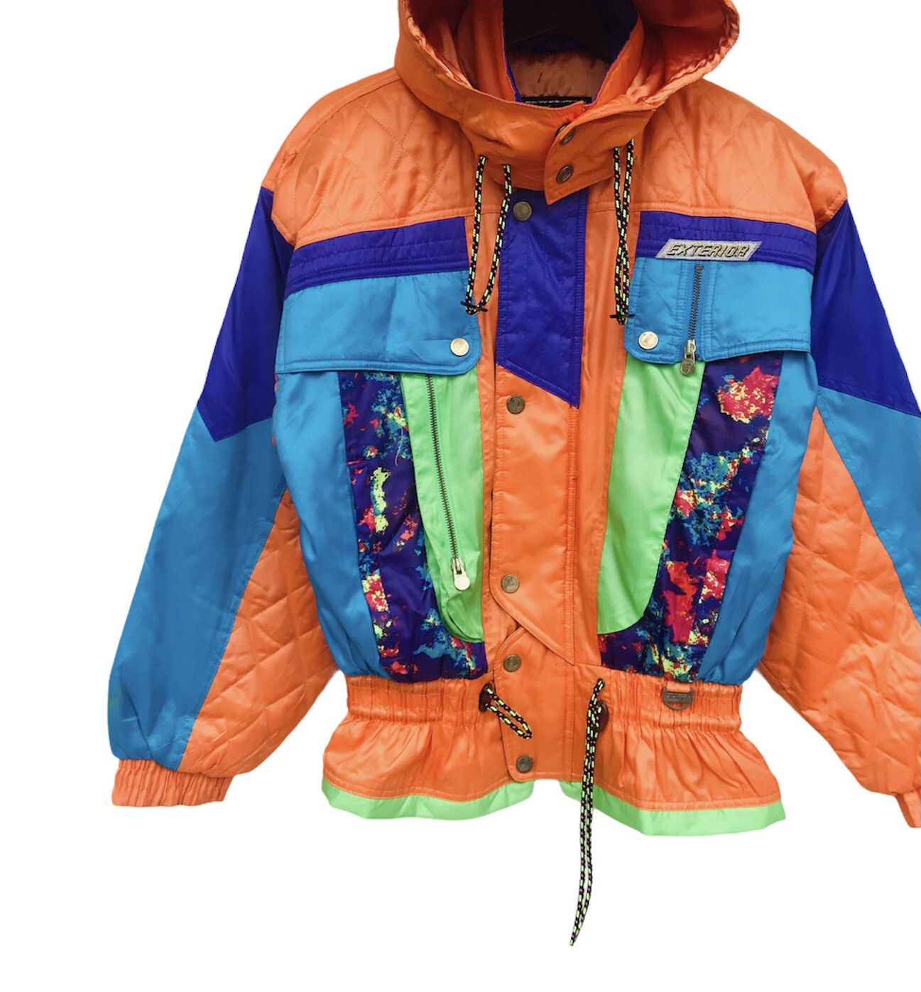 Japanese Brand Exterior multitones skier jacket copper buttom drawstring Size US M / EU 48-50 / 2 - 2 Thumbnail