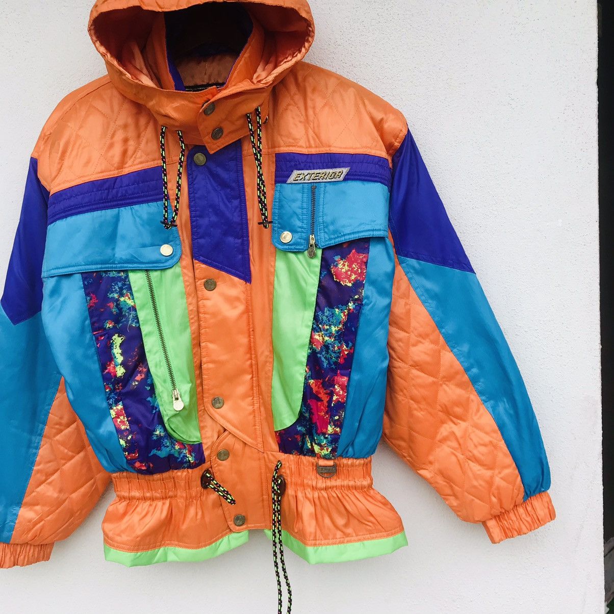 Japanese Brand Exterior multitones skier jacket copper buttom drawstring Size US M / EU 48-50 / 2 - 4 Thumbnail