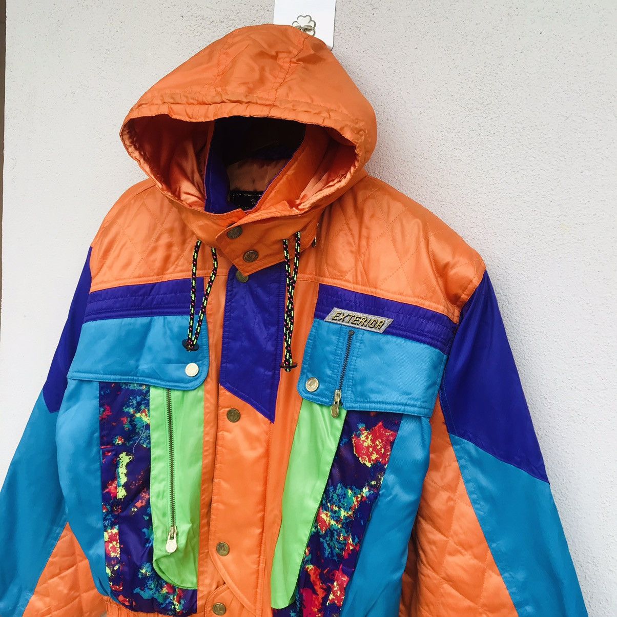 Japanese Brand Exterior multitones skier jacket copper buttom drawstring Size US M / EU 48-50 / 2 - 6 Thumbnail