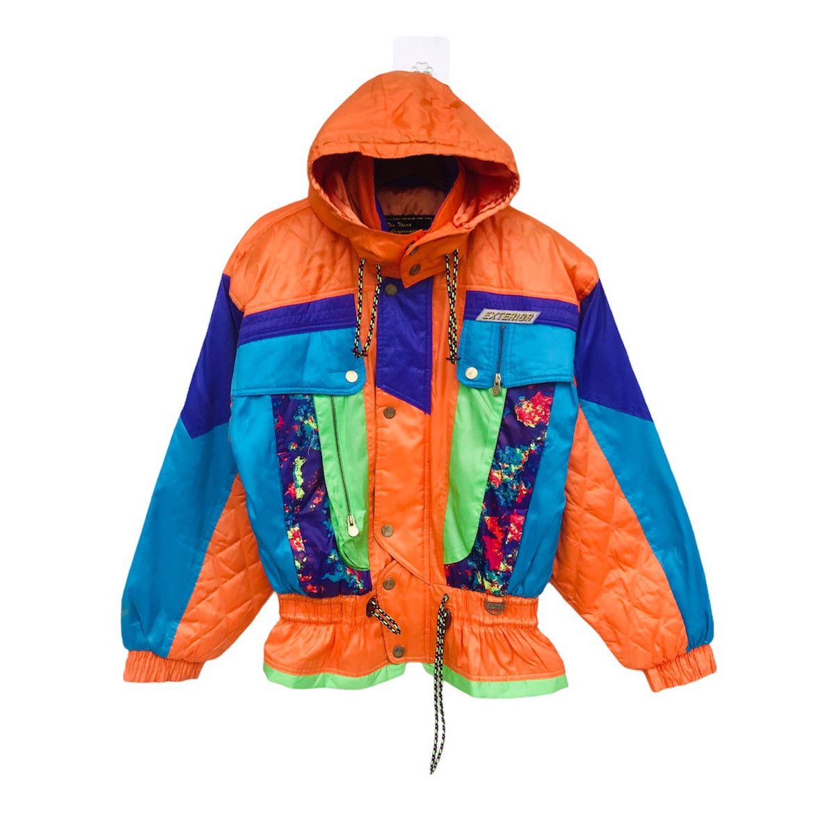Japanese Brand Exterior multitones skier jacket copper buttom drawstring Size US M / EU 48-50 / 2 - 1 Thumbnail