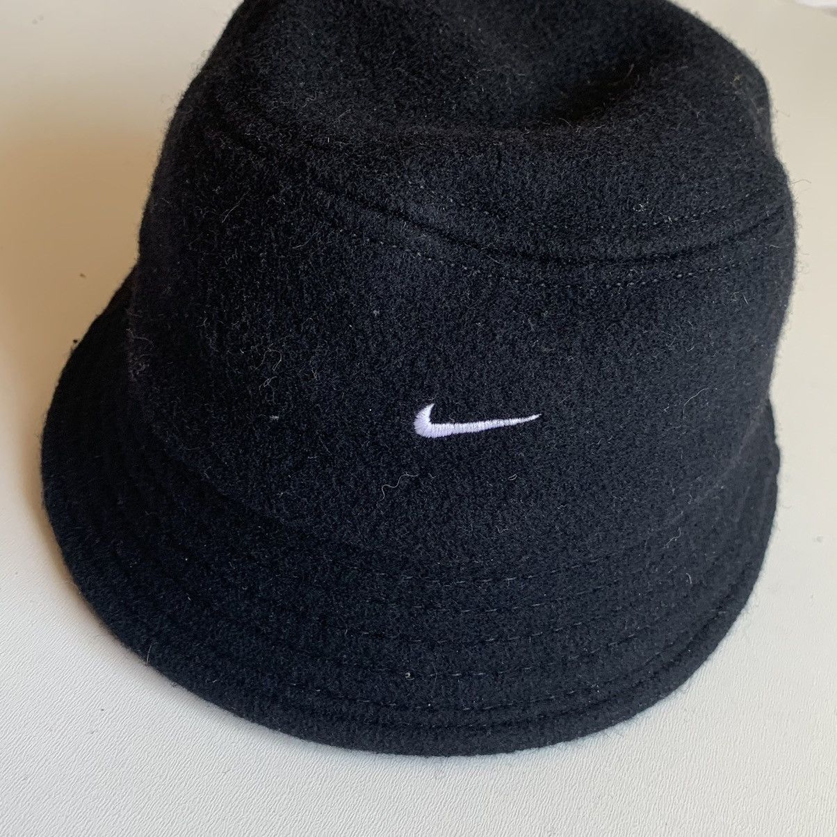 Nike Vintage 1990s Nike Embroidered Mini Swoosh Bucket Hat Medium Size ONE SIZE - 2 Thumbnail
