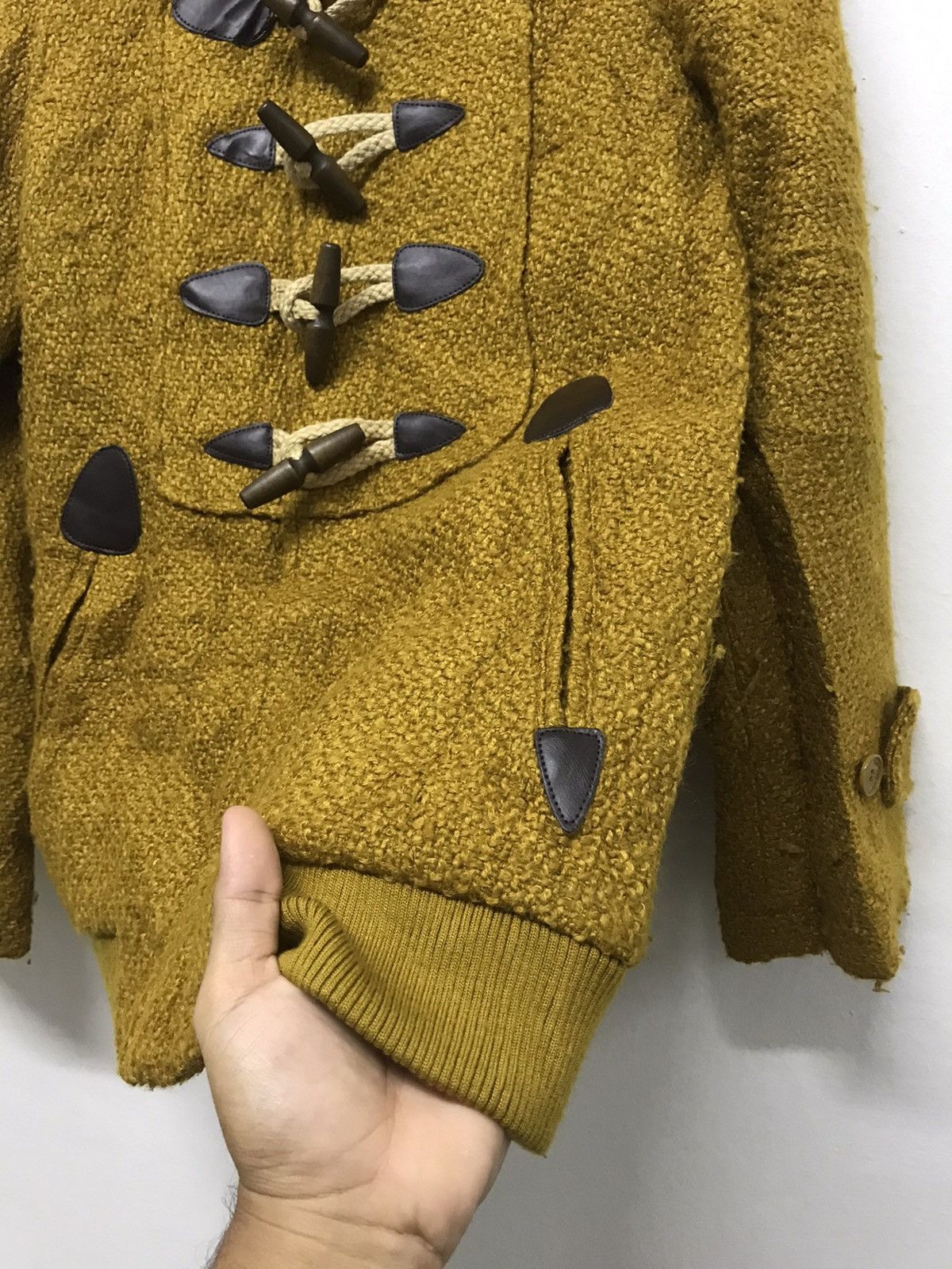 Issey Miyake Ne-net by Issey Miyake Knit Wool Duffle Coat Jacket Size S / US 4 / IT 40 - 13 Thumbnail