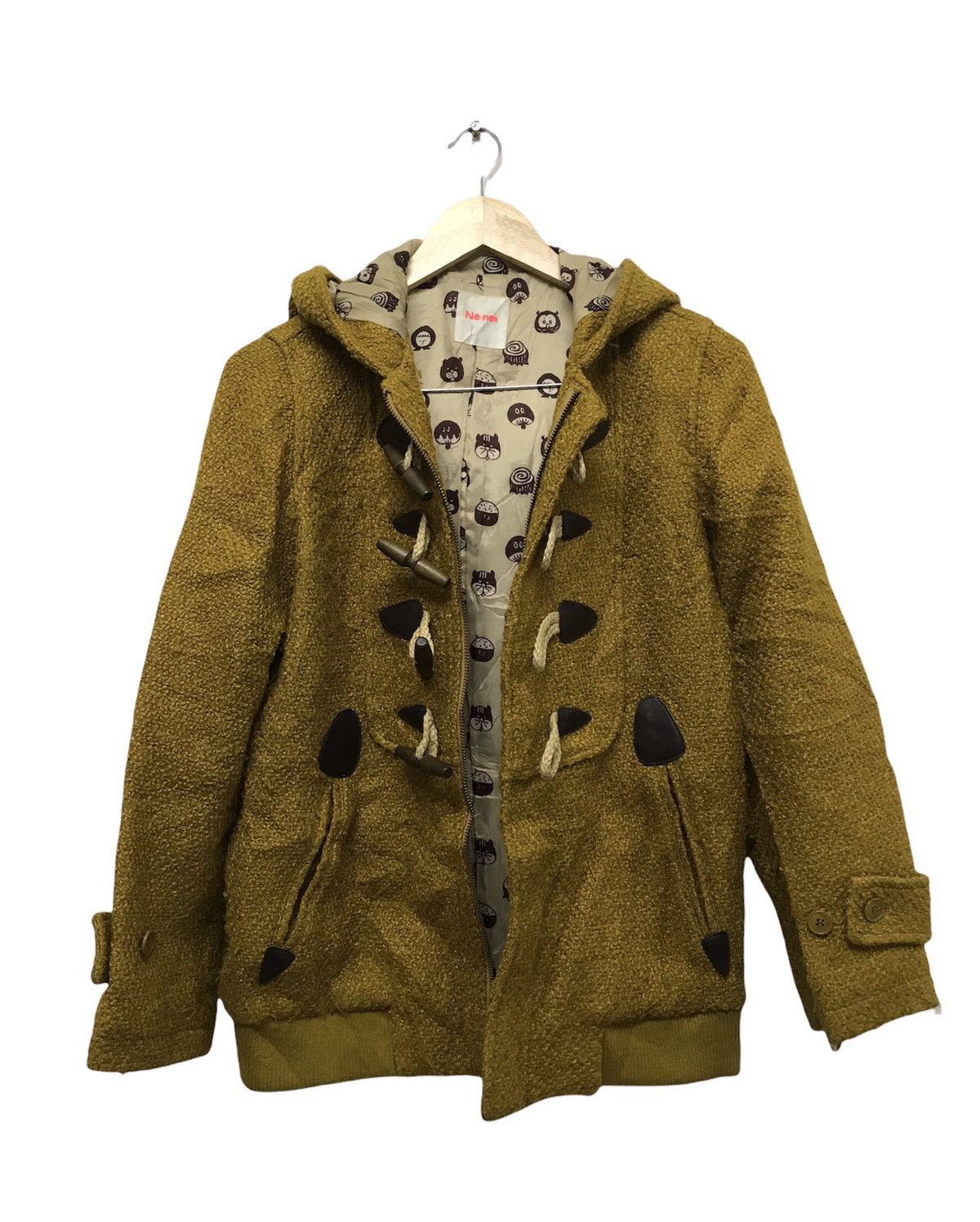 Issey Miyake Ne-net by Issey Miyake Knit Wool Duffle Coat Jacket Size S / US 4 / IT 40 - 1 Thumbnail