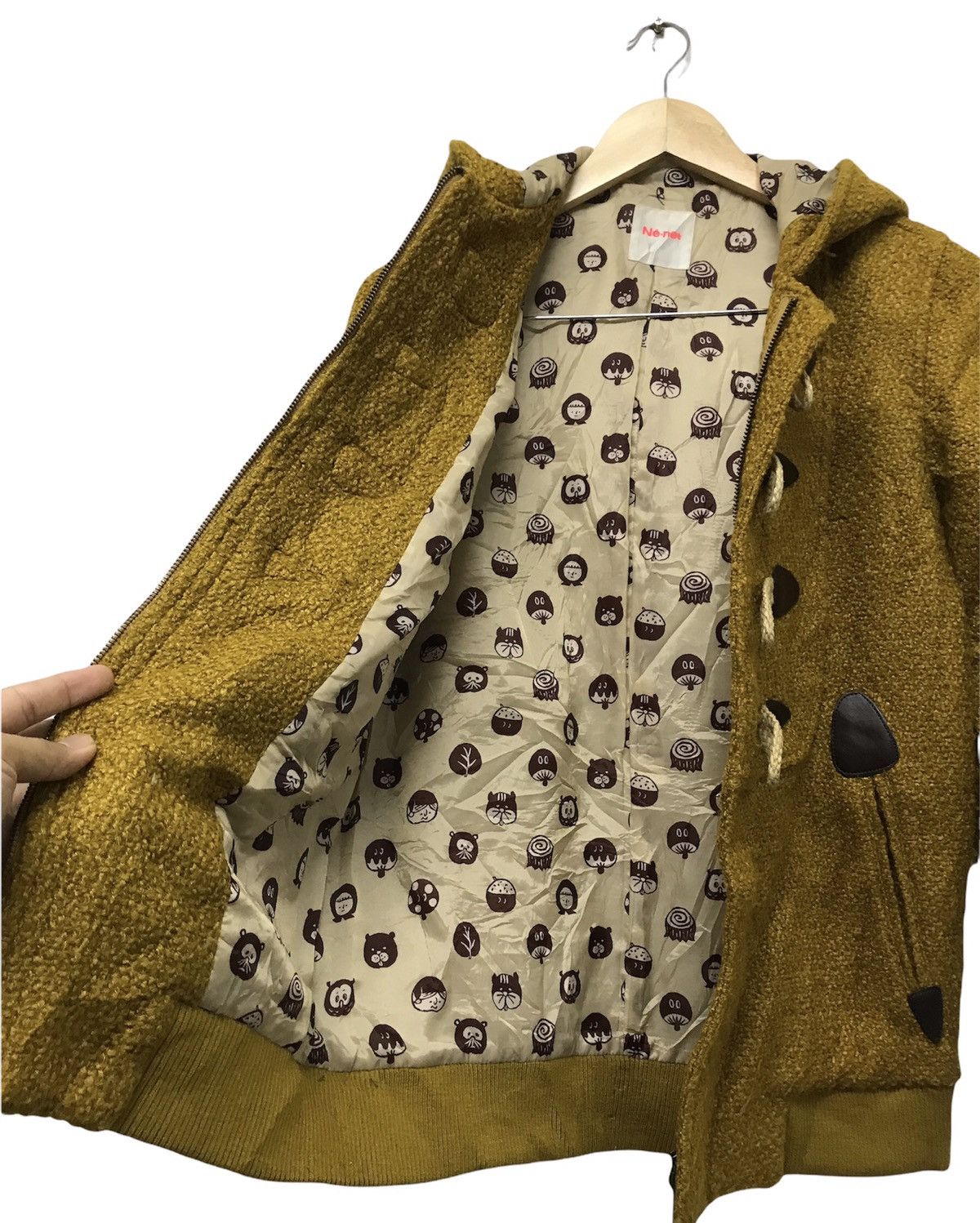 Issey Miyake Ne-net by Issey Miyake Knit Wool Duffle Coat Jacket Size S / US 4 / IT 40 - 4 Thumbnail