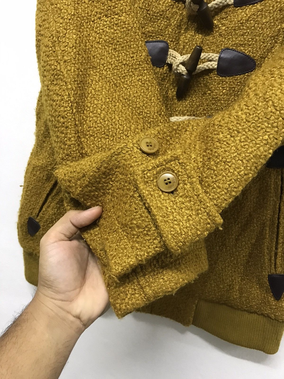 Issey Miyake Ne-net by Issey Miyake Knit Wool Duffle Coat Jacket Size S / US 4 / IT 40 - 9 Thumbnail