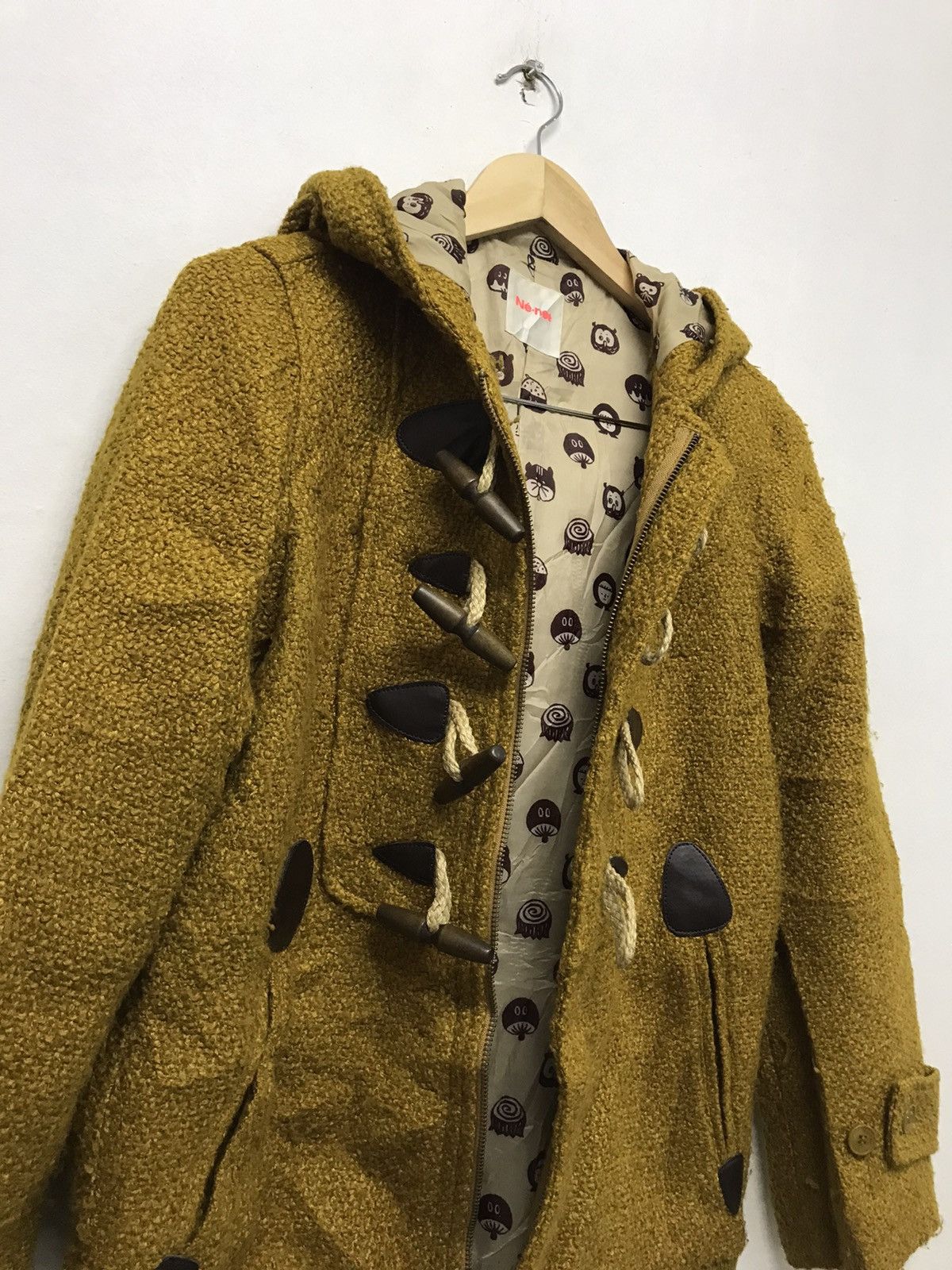 Issey Miyake Ne-net by Issey Miyake Knit Wool Duffle Coat Jacket Size S / US 4 / IT 40 - 19 Thumbnail