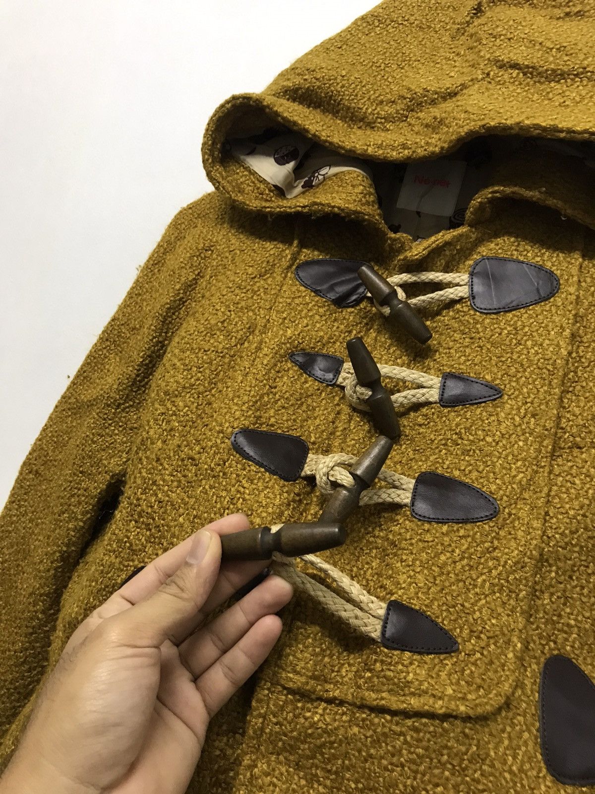 Issey Miyake Ne-net by Issey Miyake Knit Wool Duffle Coat Jacket Size S / US 4 / IT 40 - 14 Thumbnail