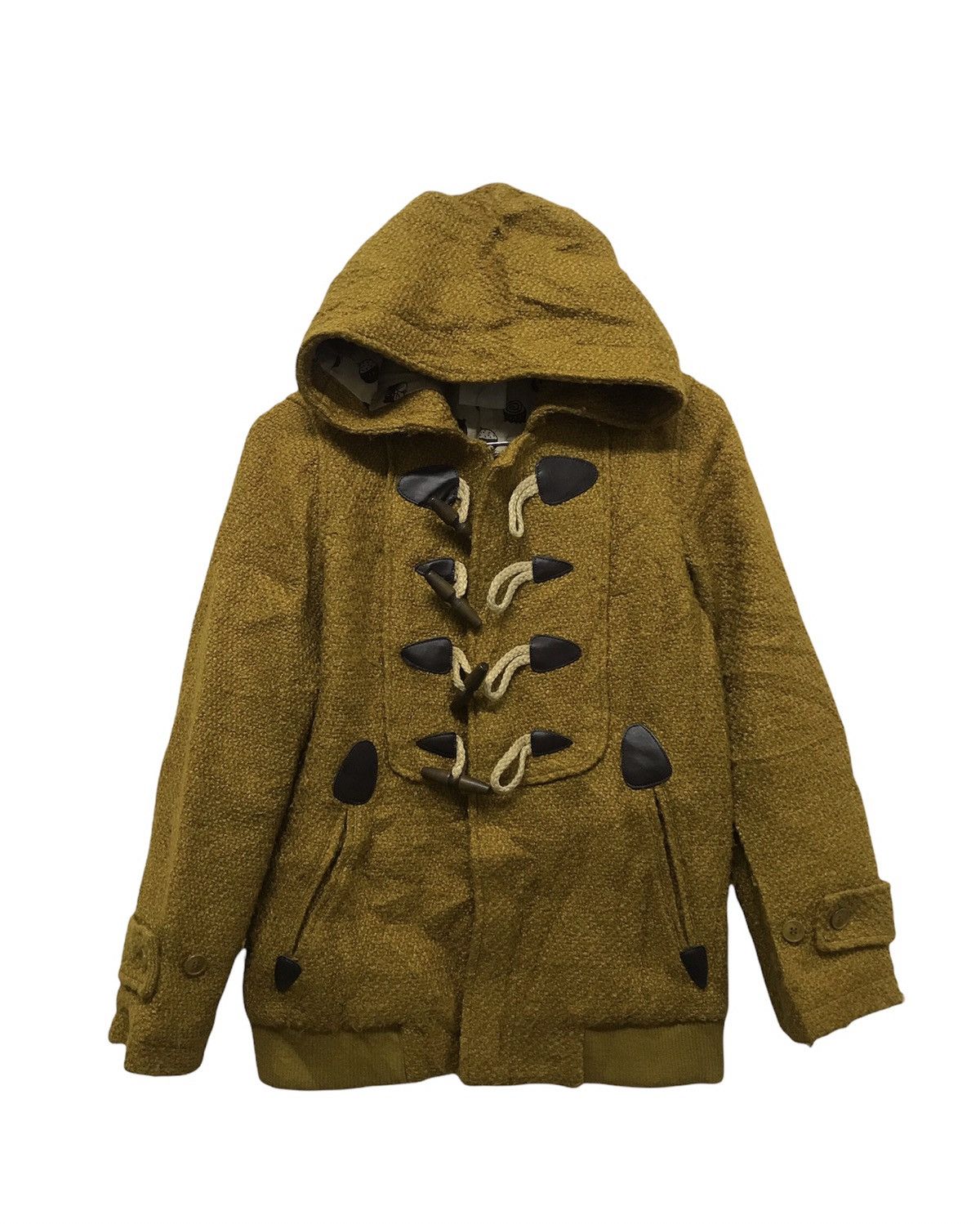 Issey Miyake Ne-net by Issey Miyake Knit Wool Duffle Coat Jacket Size S / US 4 / IT 40 - 3 Thumbnail