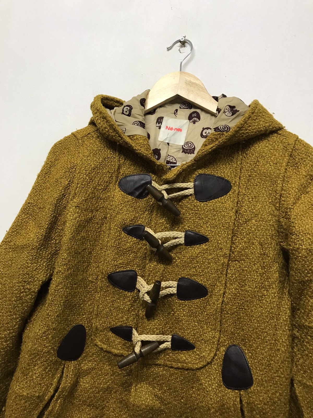 Issey Miyake Ne-net by Issey Miyake Knit Wool Duffle Coat Jacket Size S / US 4 / IT 40 - 15 Thumbnail
