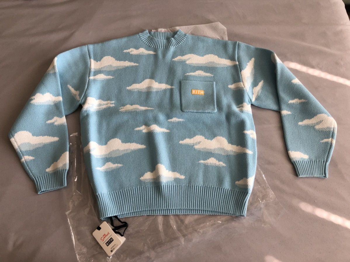 Kith x The Simpsons Cloud Intarsia Sweater