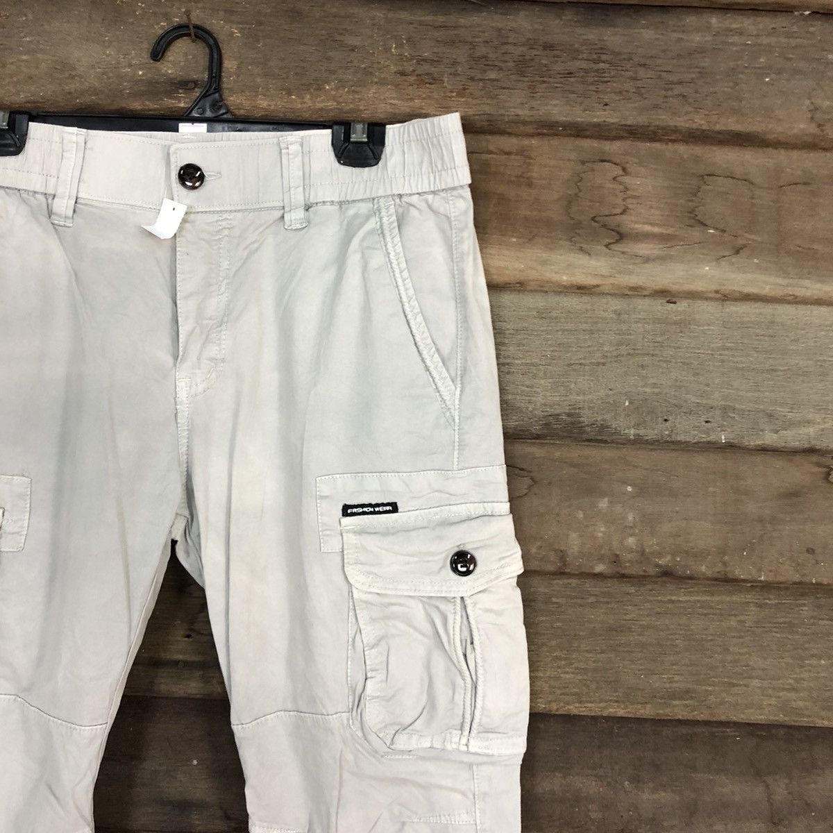 Japanese Brand DL Fashion White faded Multipocket Jogger Pants #4393 Size 30" / US 8 / IT 44 - 5 Thumbnail