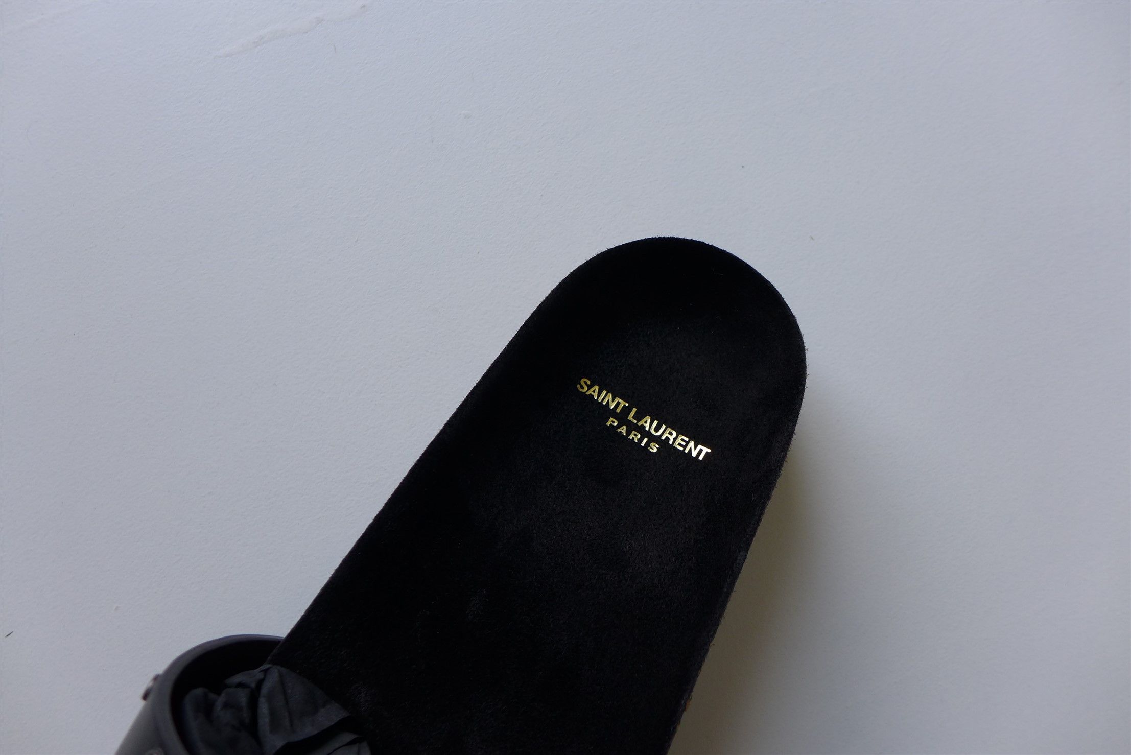 Saint Laurent Paris Saint Laurent Jimmy Logo Stud Slides Sandal - Black Leather Size US 11 / EU 44 - 15 Thumbnail