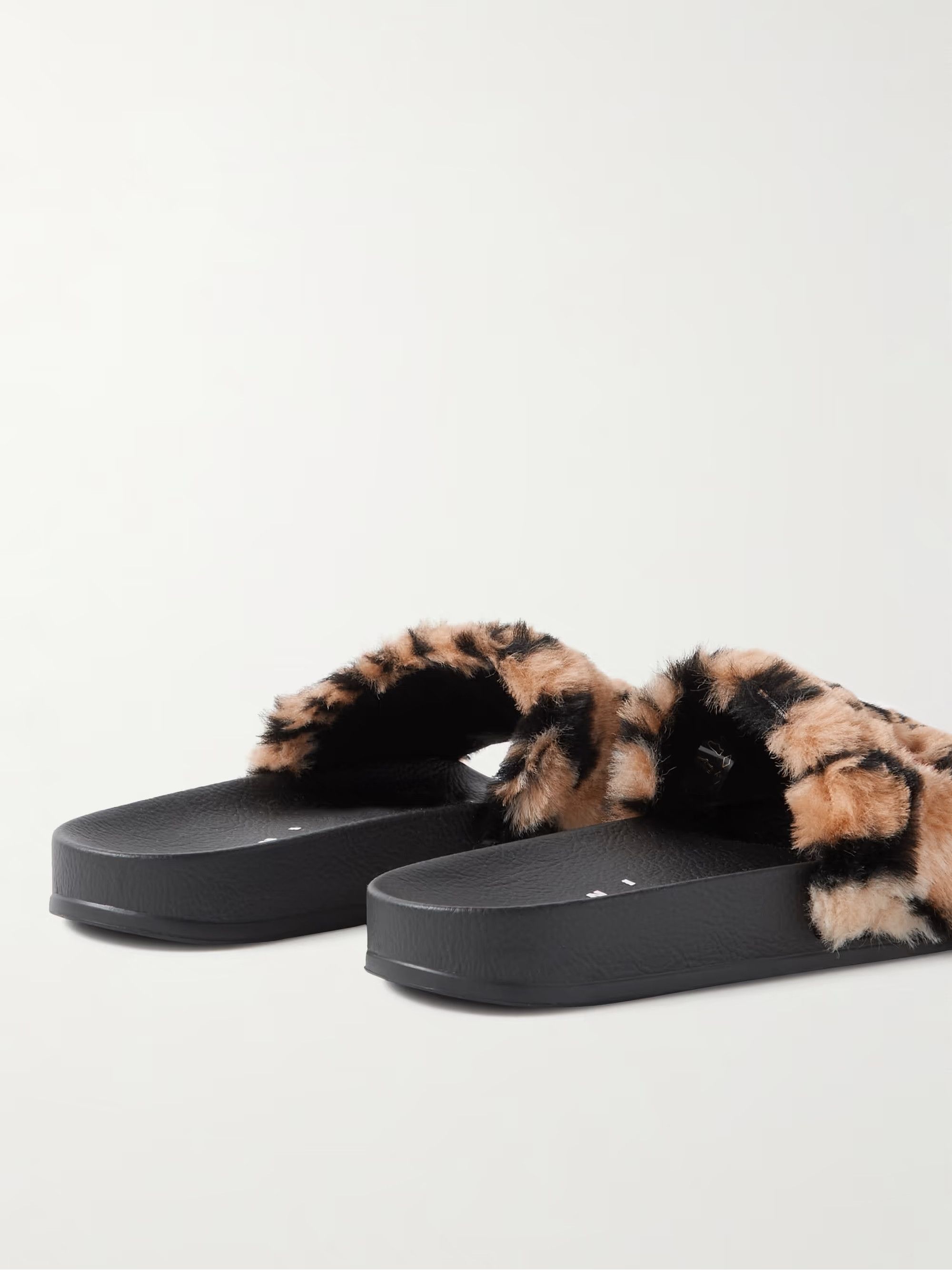 Marni Marni Logo Slides - Leopard Print Faux Fur Size US 10 / EU 43 - 13 Thumbnail