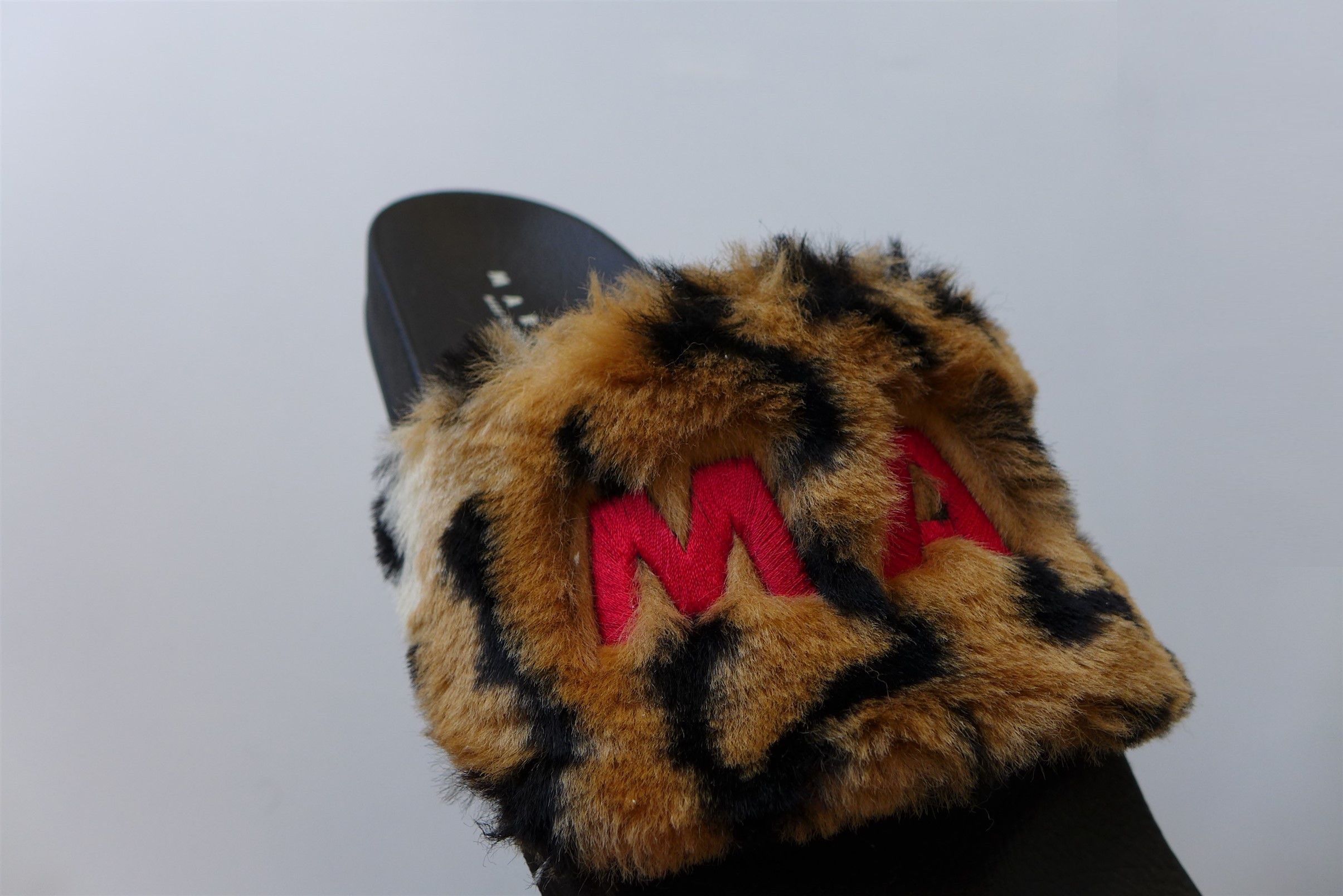 Marni Marni Logo Slides - Leopard Print Faux Fur Size US 10 / EU 43 - 6 Thumbnail