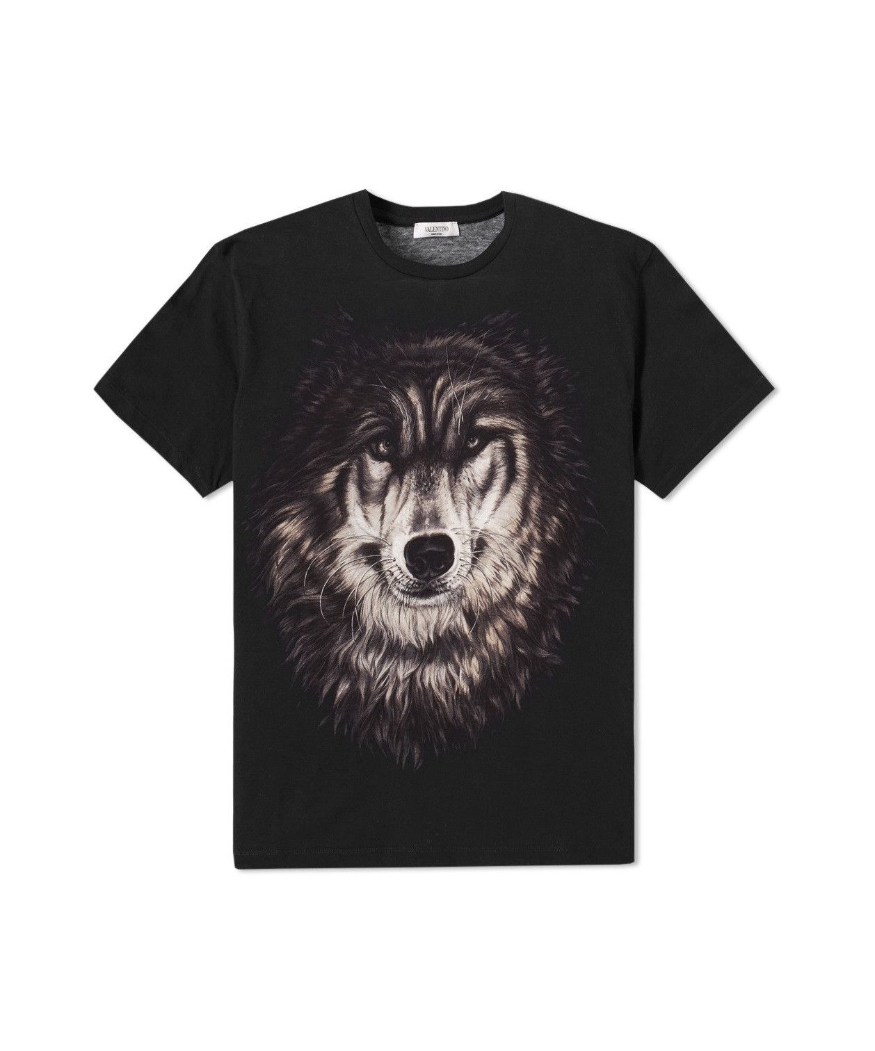 image of Valentino Ss16 Wolf Print T-Shirt - Black, Men's (Size XL)