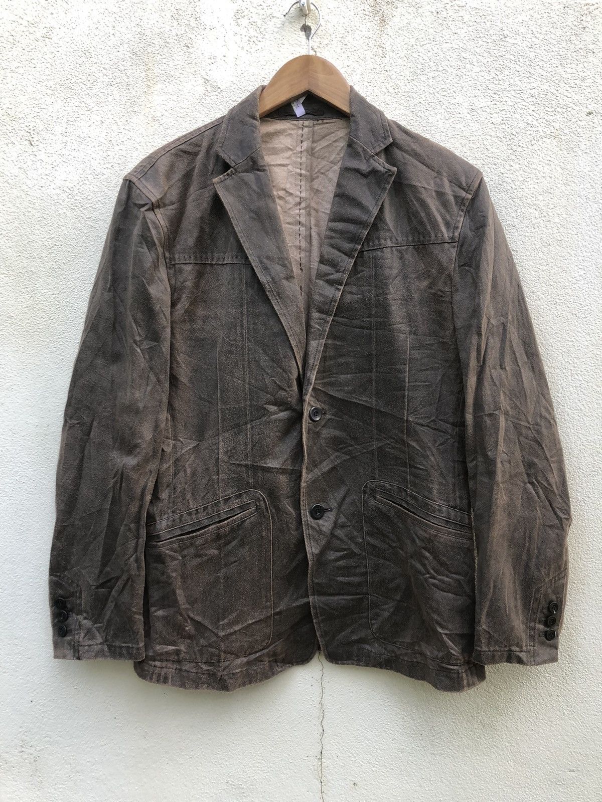 Yasuyuki Ishii Vintage 90’s Suede Leather Jacket Yasuyuki Ishii Style Size US L / EU 52-54 / 3 - 1 Thumbnail