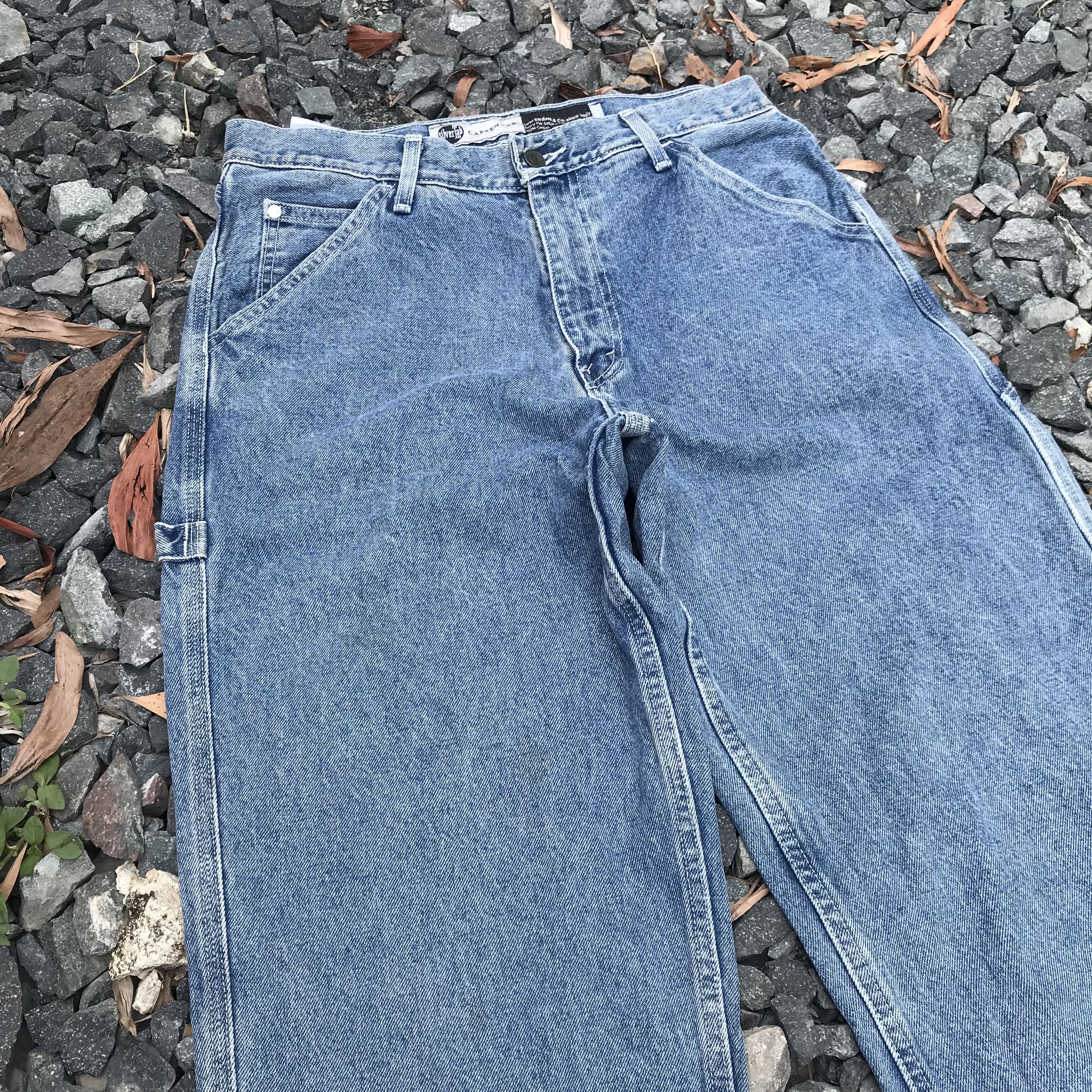 Levi's Vintage Clothing Vintage Levis Silvertab baggy carpenter jean W34x28.5 rock Size US 34 / EU 50 - 3 Thumbnail