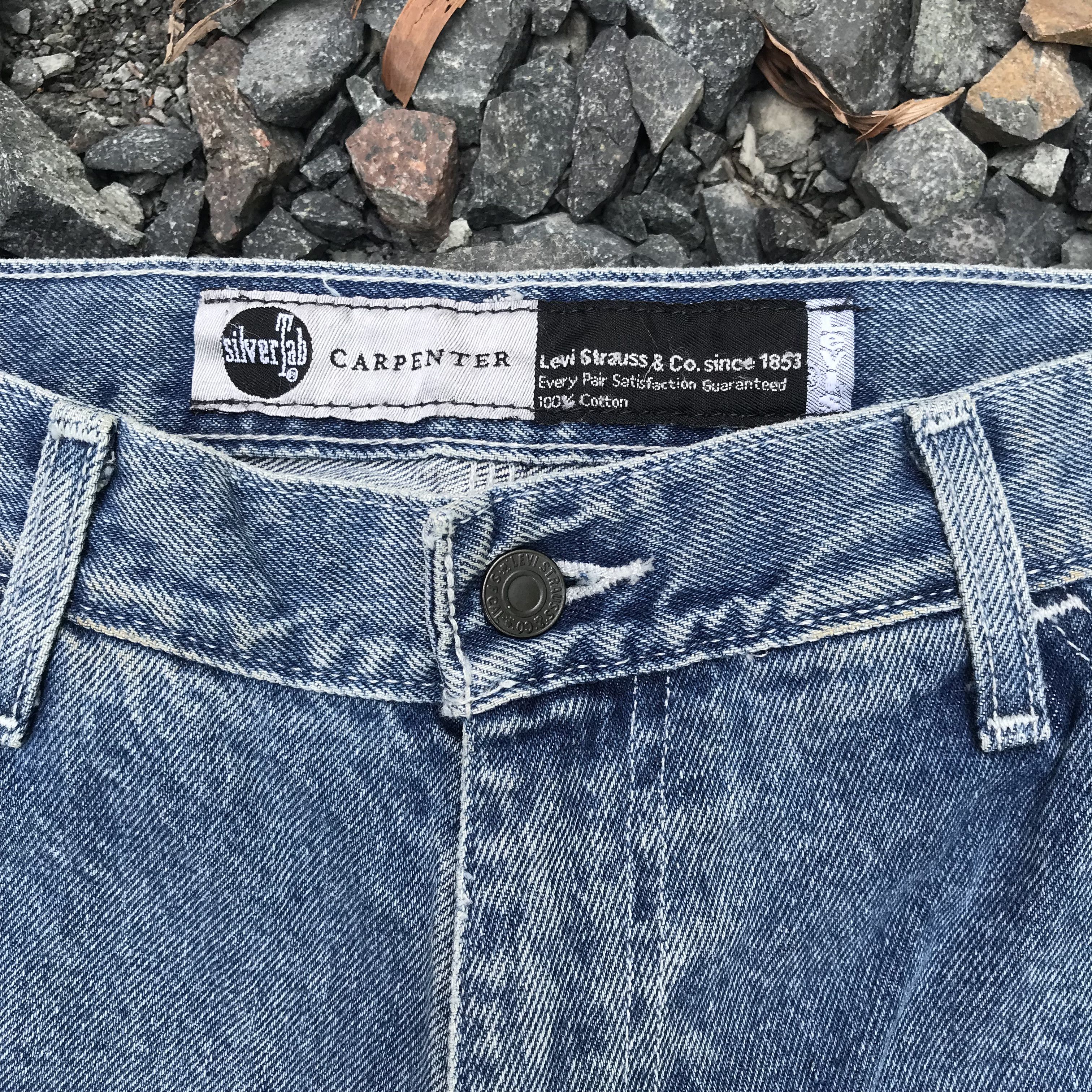 Levi's Vintage Clothing Vintage Levis Silvertab baggy carpenter jean W34x28.5 rock Size US 34 / EU 50 - 5 Thumbnail