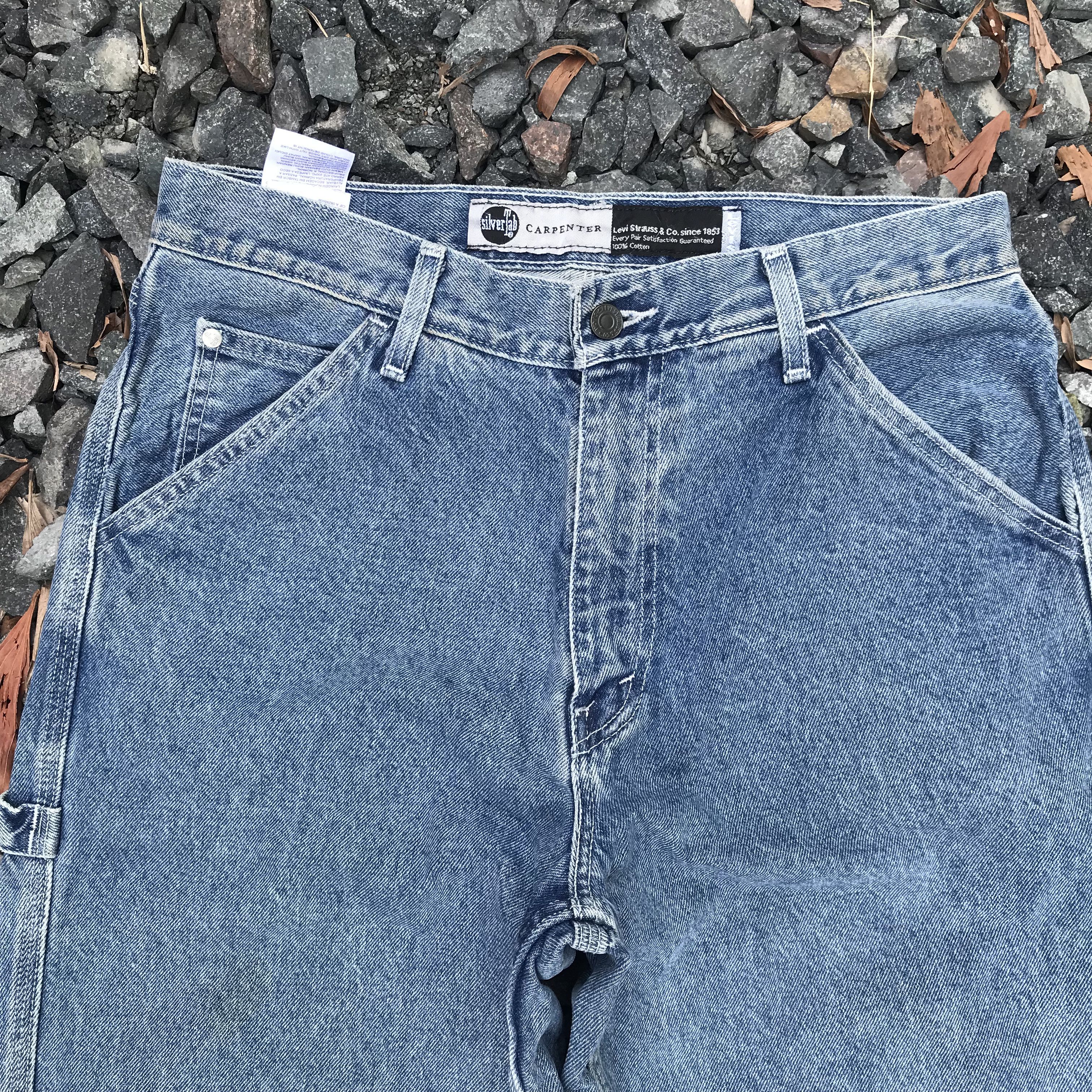 Levi's Vintage Clothing Vintage Levis Silvertab baggy carpenter jean W34x28.5 rock Size US 34 / EU 50 - 4 Thumbnail