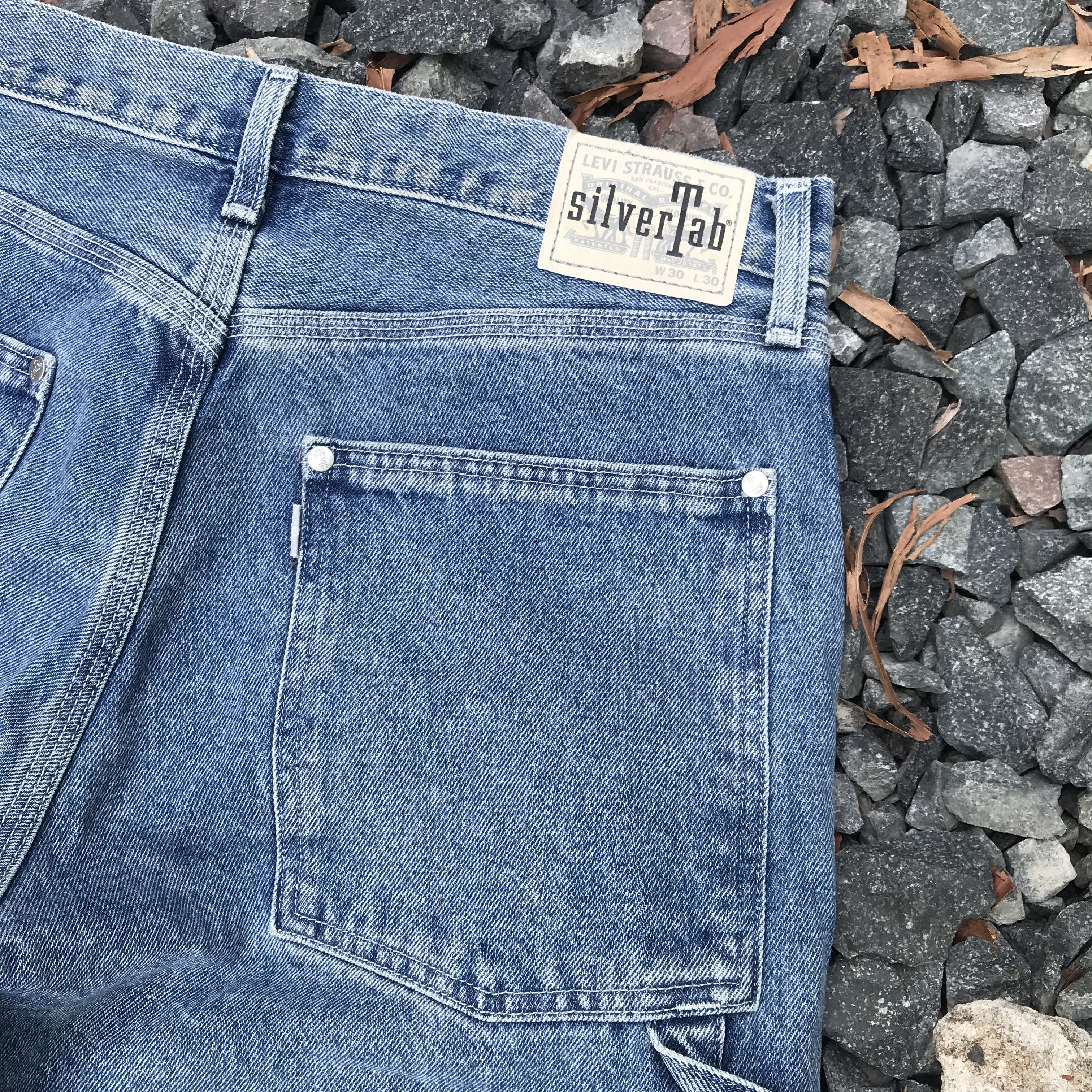 Levi's Vintage Clothing Vintage Levis Silvertab baggy carpenter jean W34x28.5 rock Size US 34 / EU 50 - 9 Thumbnail
