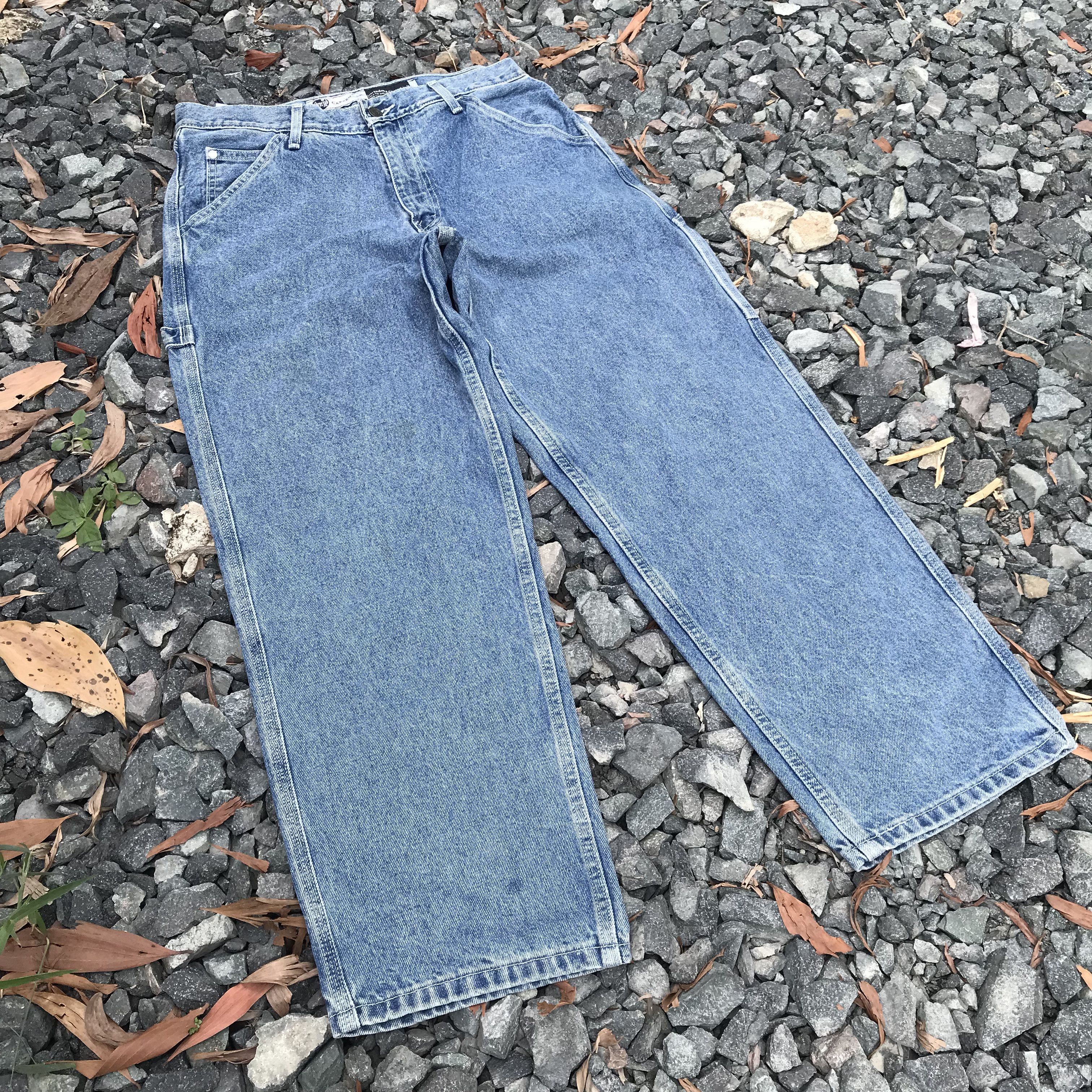 Levi's Vintage Clothing Vintage Levis Silvertab baggy carpenter jean W34x28.5 rock Size US 34 / EU 50 - 2 Thumbnail