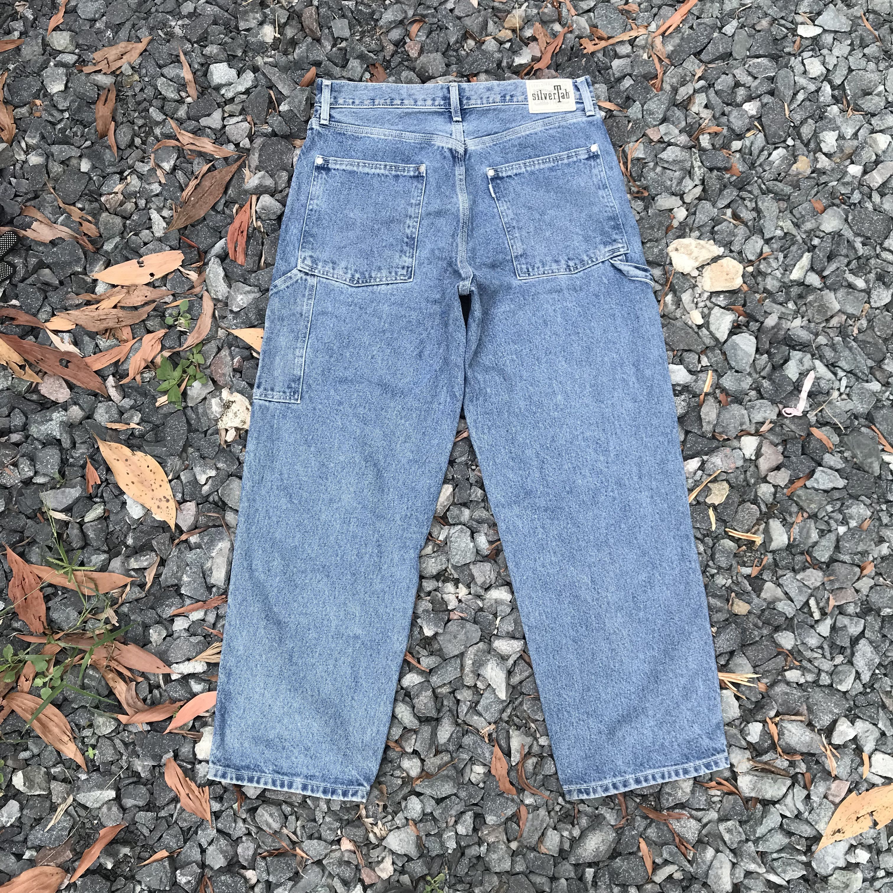 Levi's Vintage Clothing Vintage Levis Silvertab baggy carpenter jean W34x28.5 rock Size US 34 / EU 50 - 7 Thumbnail