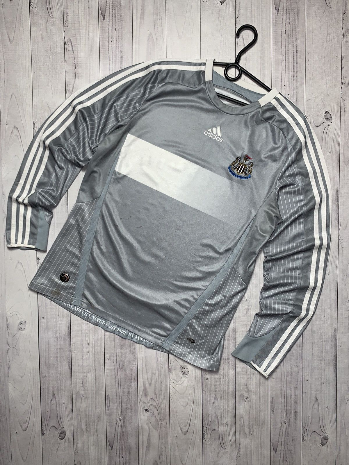 Adidas × Vintage Vintage New Castle United adidas soccer jersey long sleeve Size US L / EU 52-54 / 3 - 1 Thumbnail