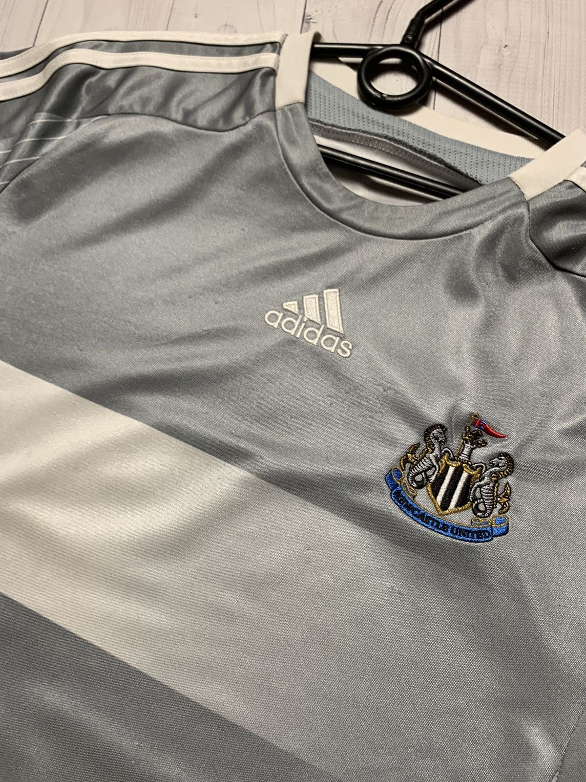 Adidas × Vintage Vintage New Castle United adidas soccer jersey long sleeve Size US L / EU 52-54 / 3 - 2 Thumbnail